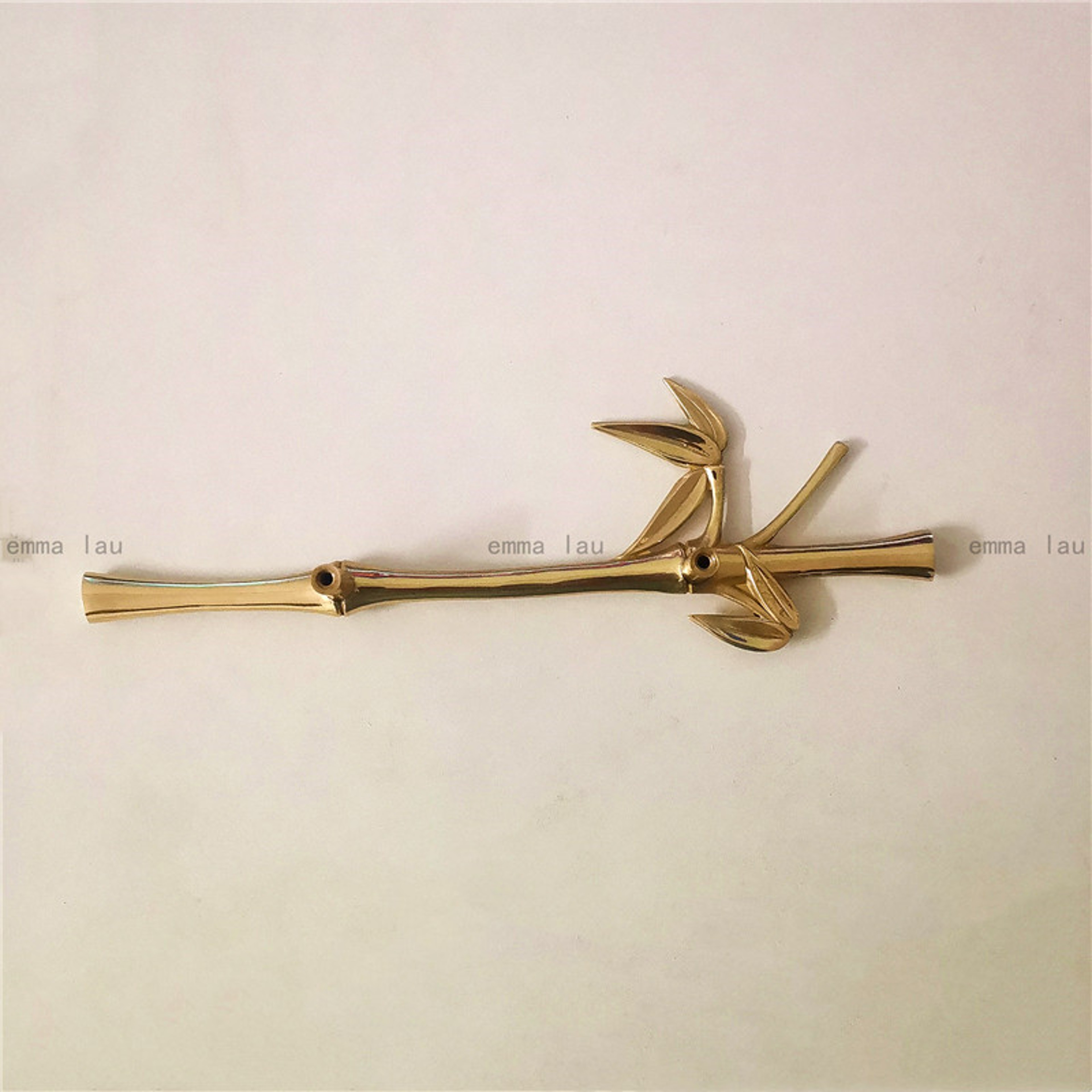 Brass Bamboo Cabinet Handles for Drawers Wardrobes and Cupboards – view 6