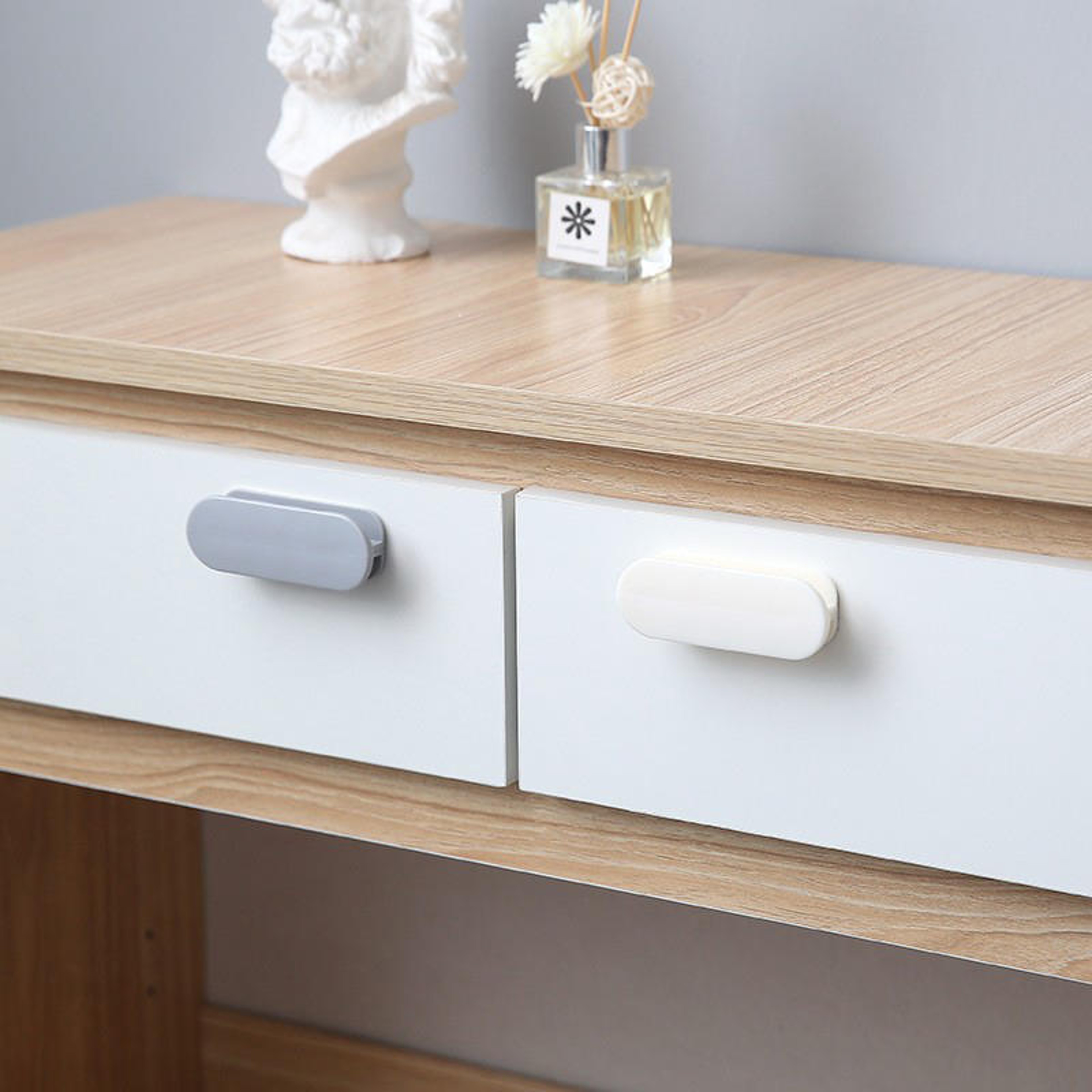 No Drill Self Adhesive Cabinet Handles For Drawers Cupboards And Wardrobes 2