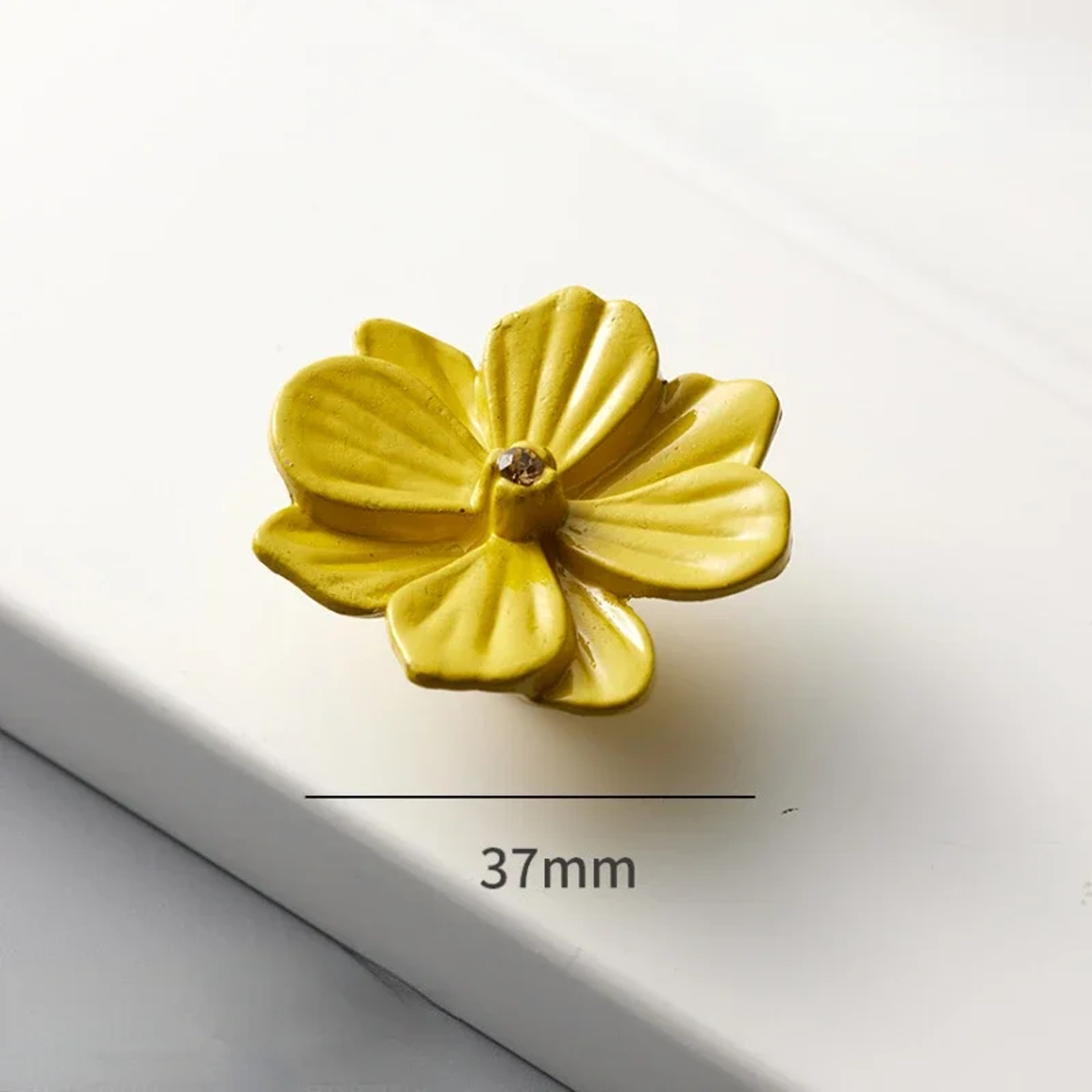 Colorful Flower Kitchen Cabinet Handles Kids Room Wardrobe Knobs 7