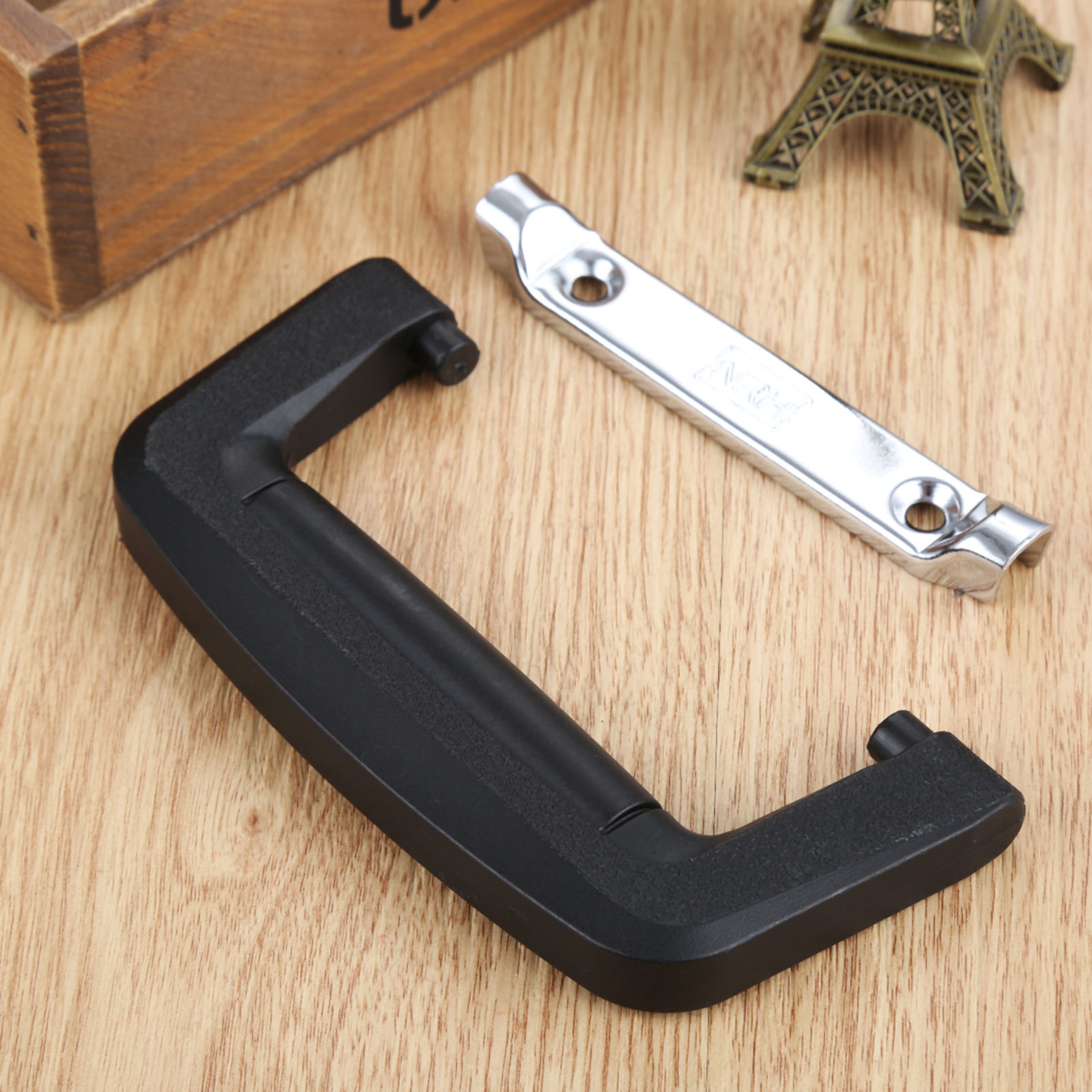 Black Antique Case Handle for Luggage Cabinets and Storage Boxes – view 2