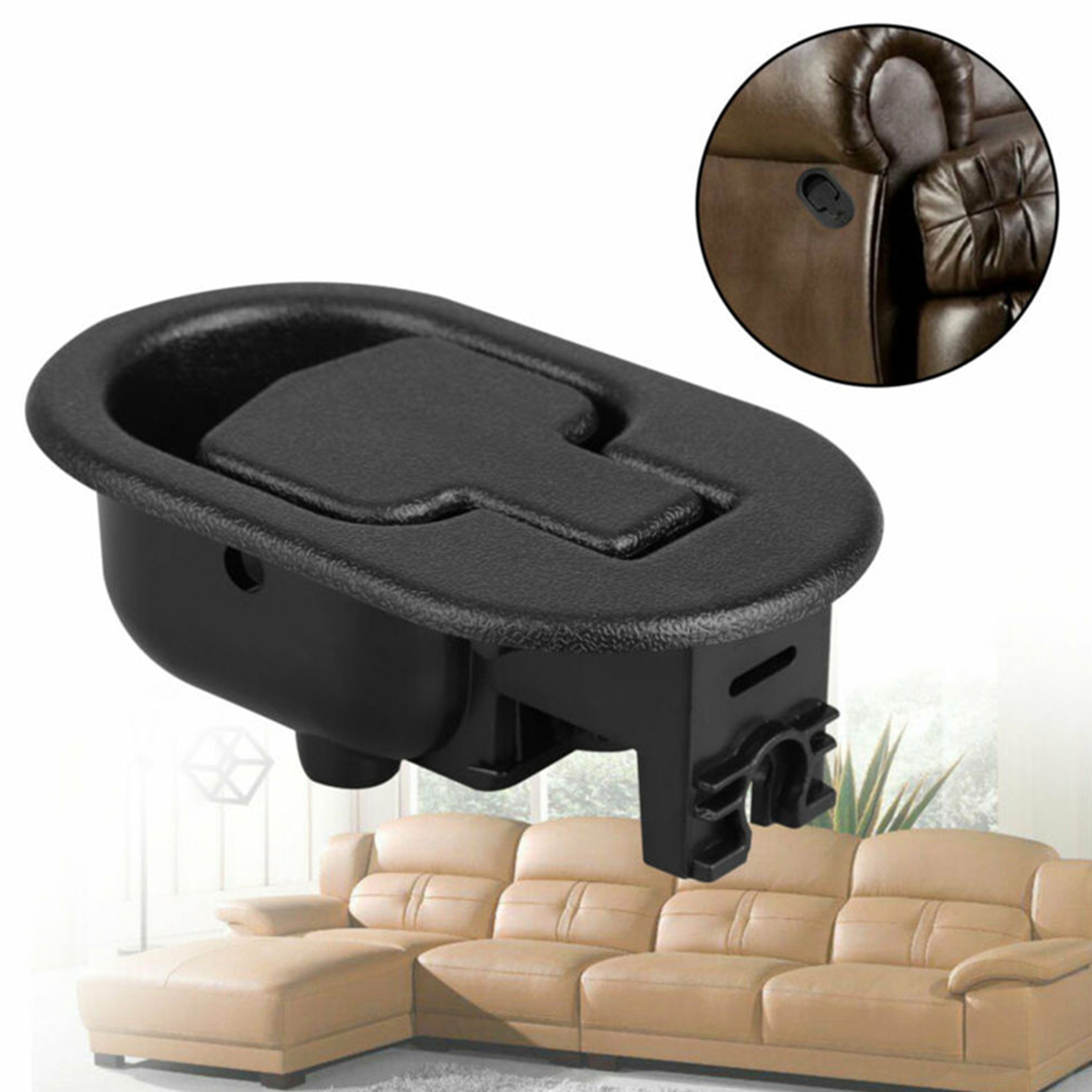 Universal Recliner Release Handle Replacement Black ABS Sofa Pull Lever – view 4