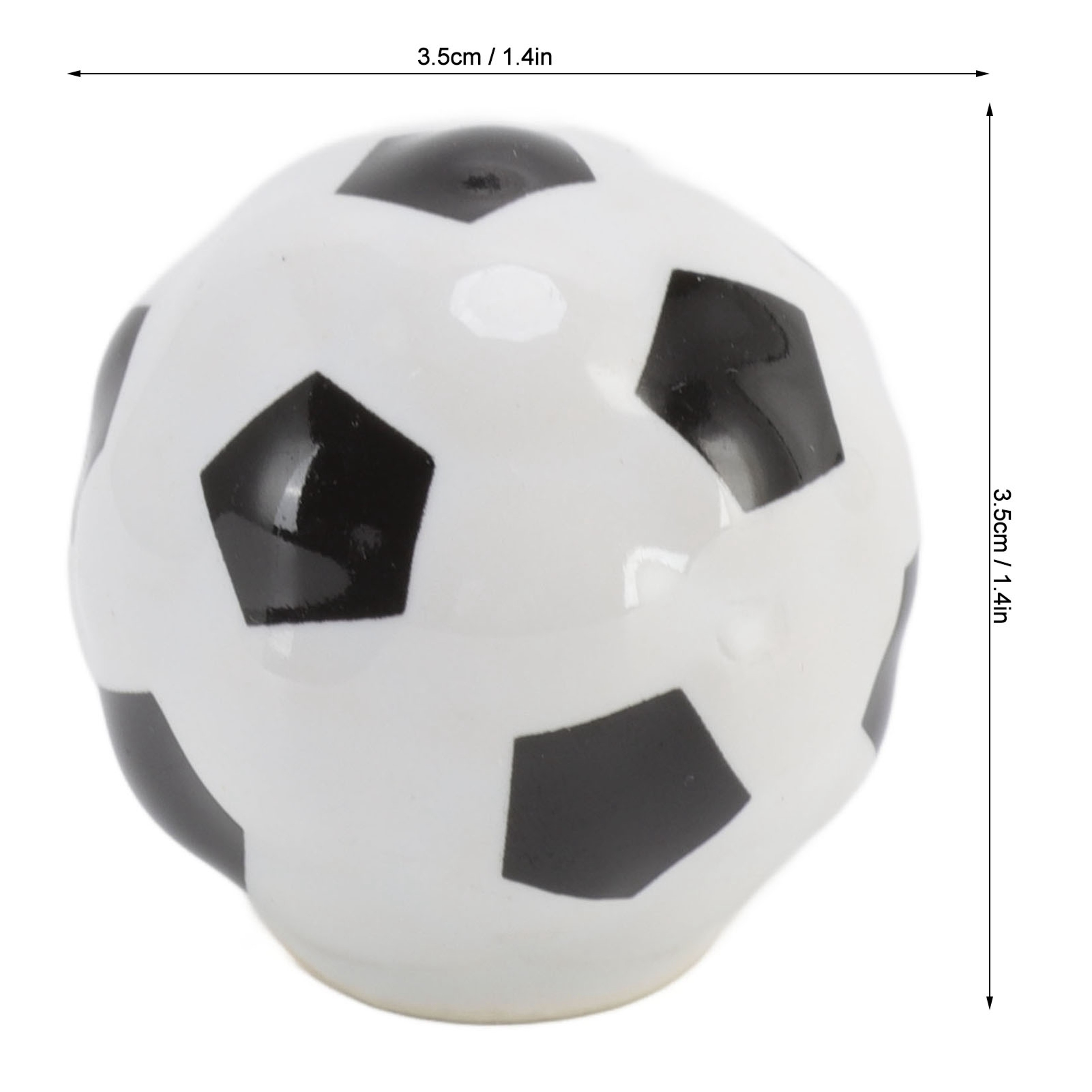 Football Cabinet Knobs Ceramic Sports Drawer Pulls – view 5