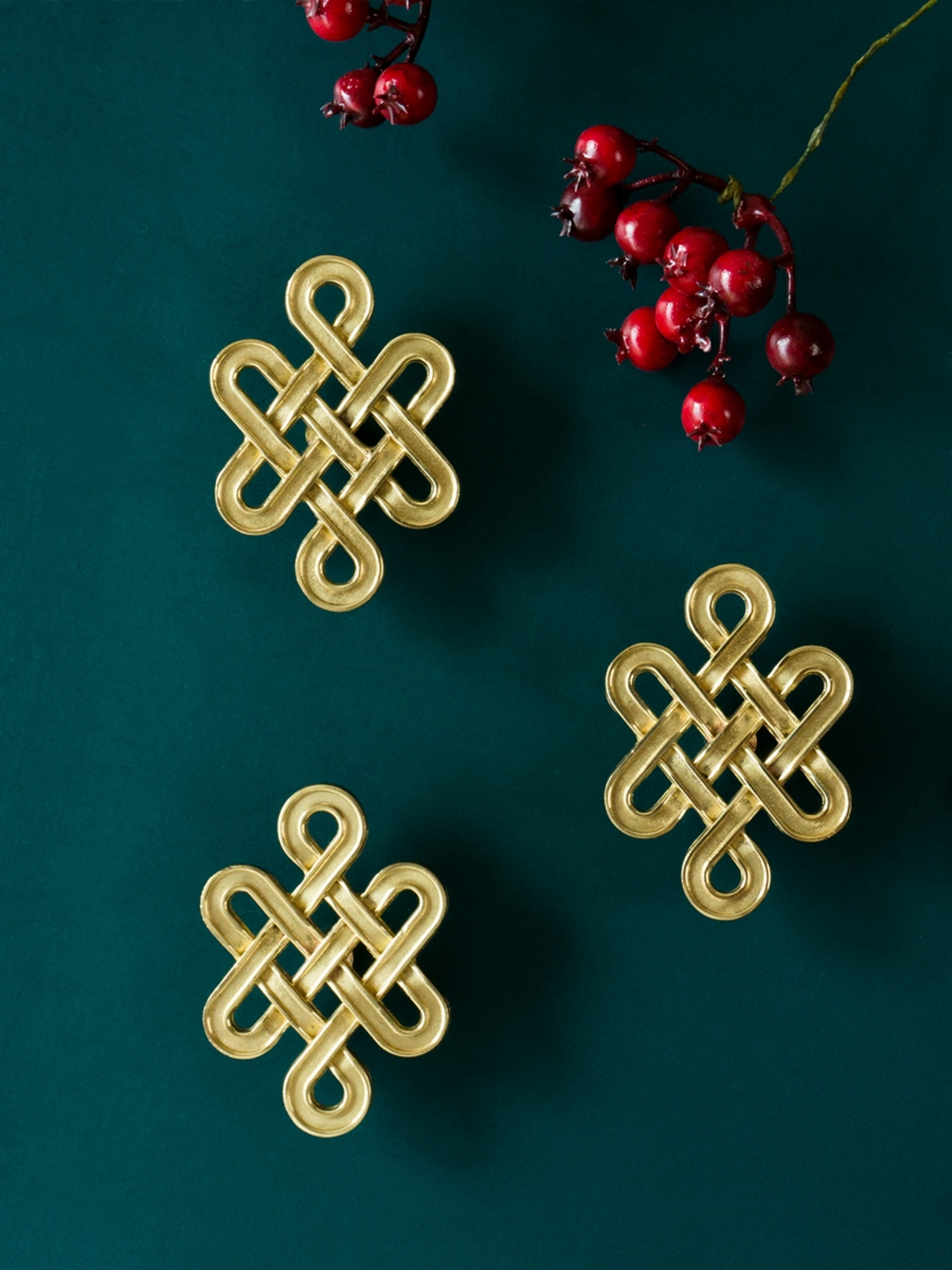 Chinese Knot Brass Cabinet Handles For Drawers Wardrobes And Kitchen Cabinets 1