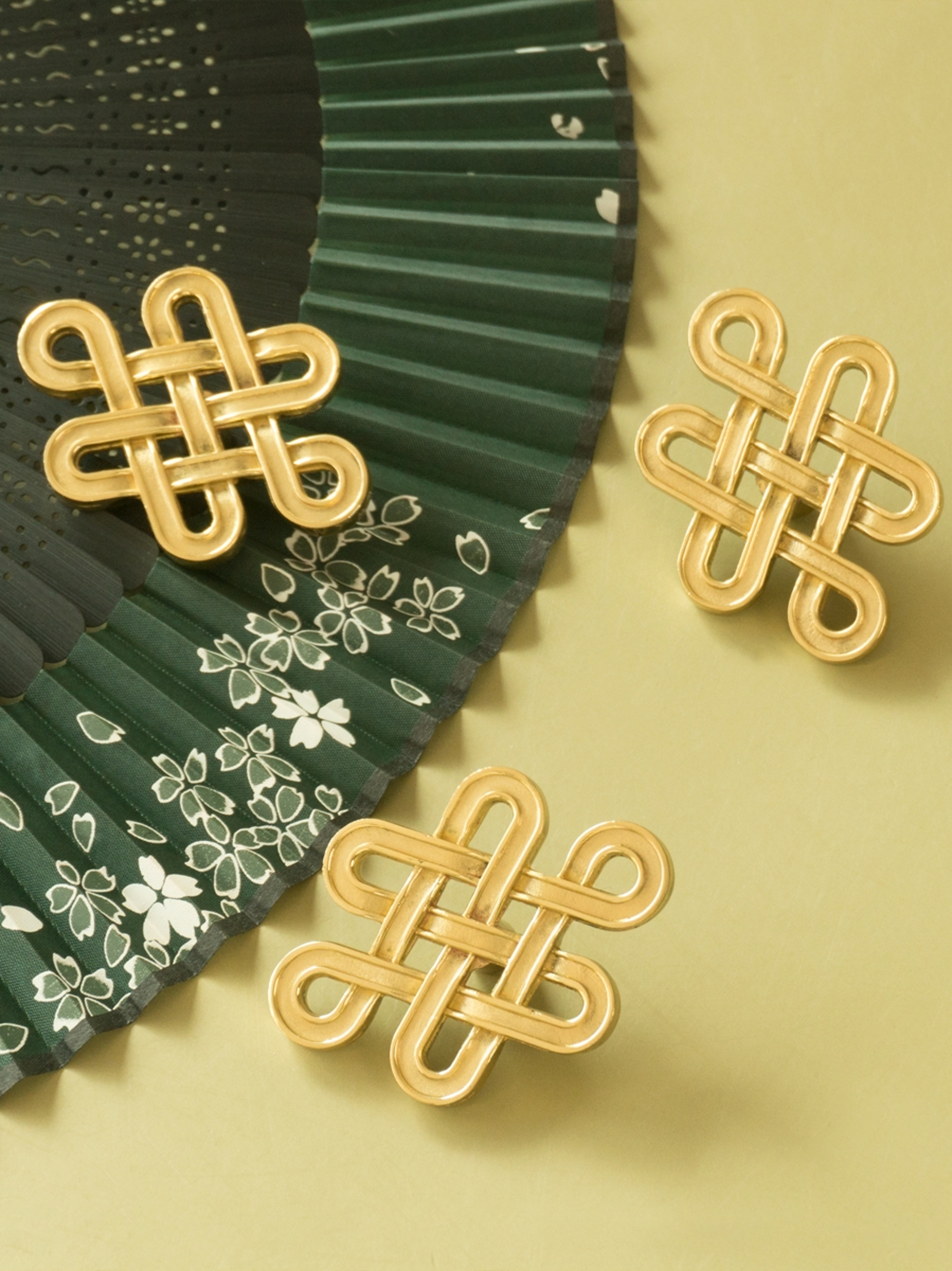 Chinese Knot Brass Cabinet Handles For Drawers Wardrobes And Kitchen Cabinets 4