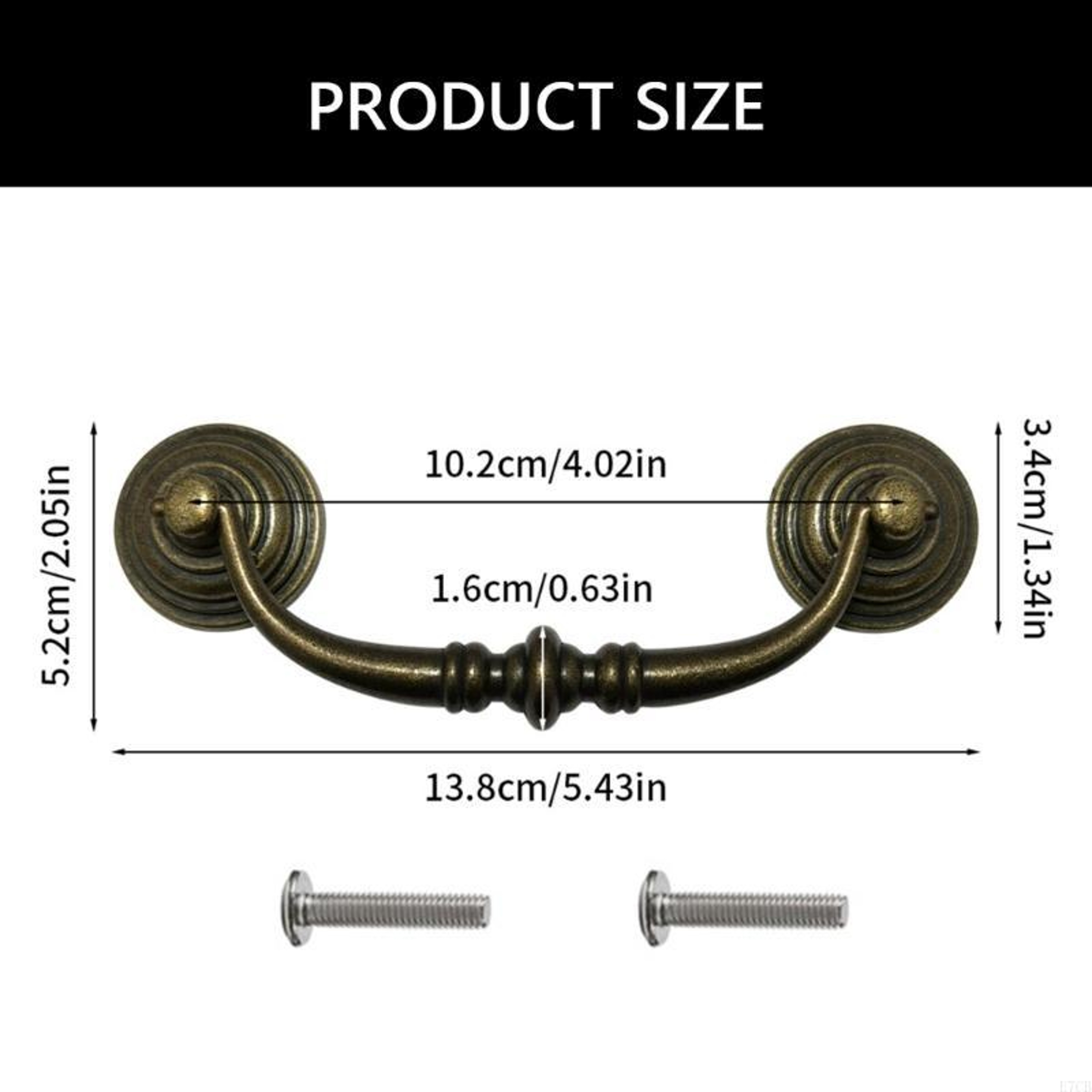 Zinc Alloy Drawer Handle for Cabinets Dressers and Stylish Furniture – view 6