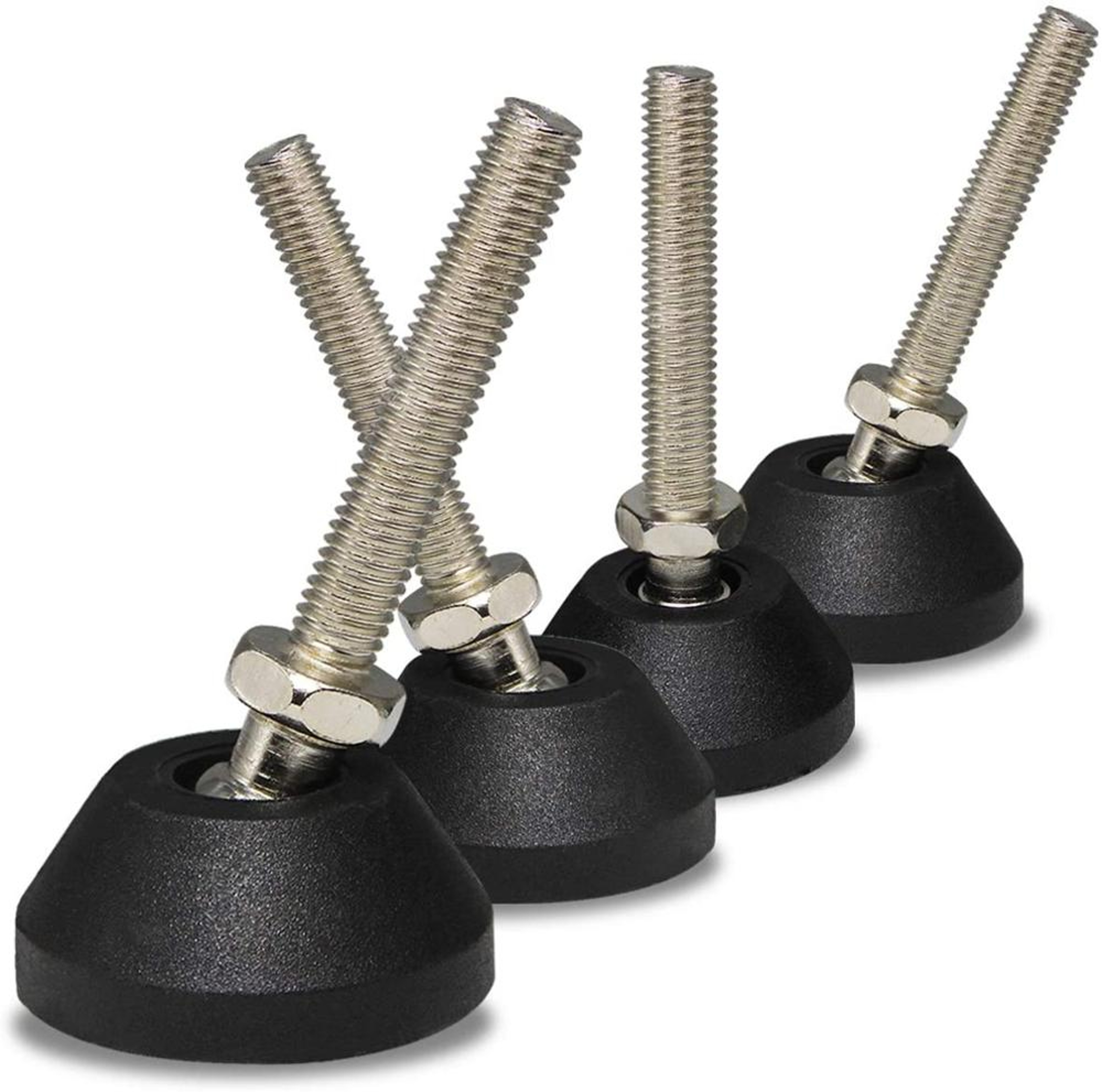 Adjustable Furniture Levelers with Swivel Threaded Feet – view 2