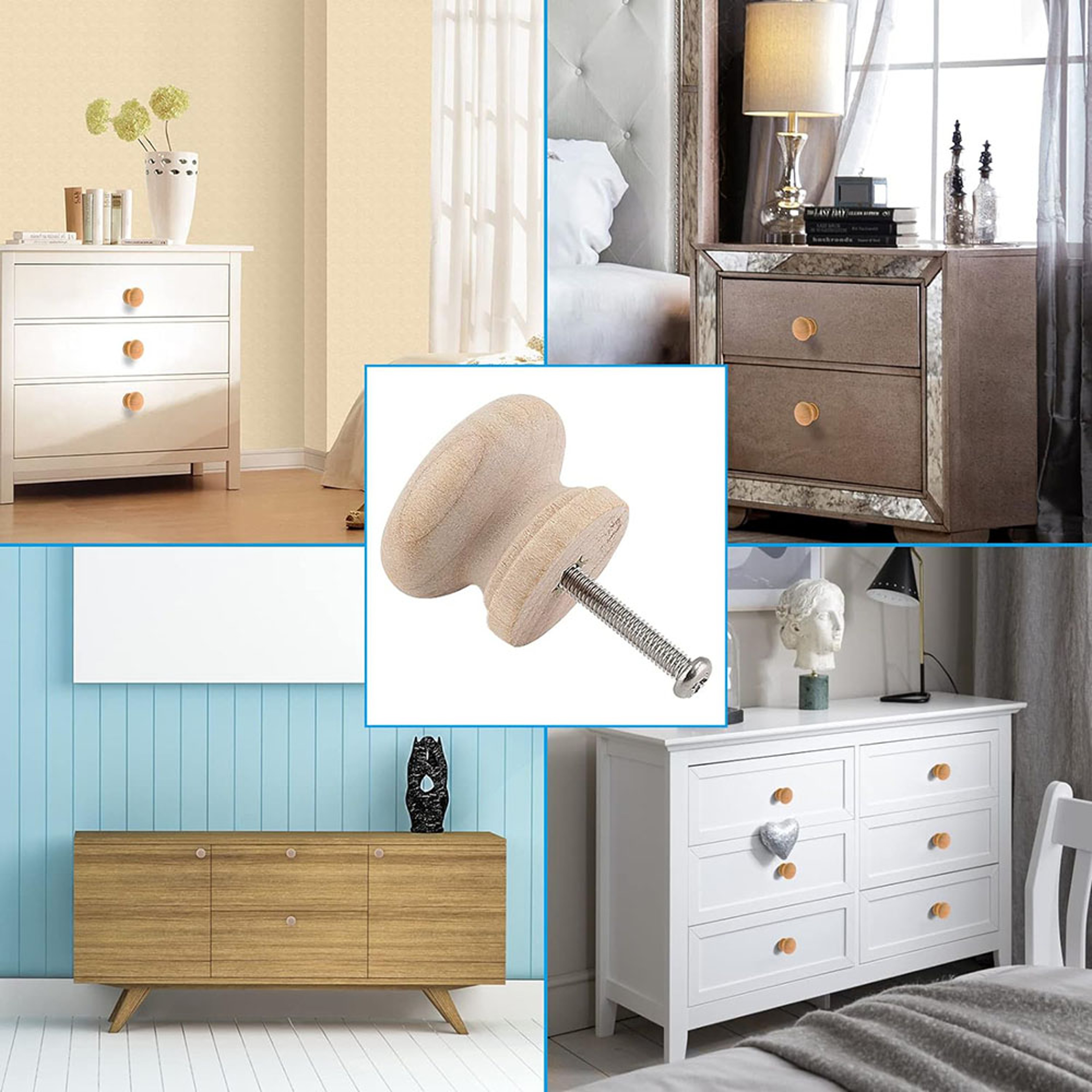 Wooden Cabinet Knobs For Drawers And Dressers 5