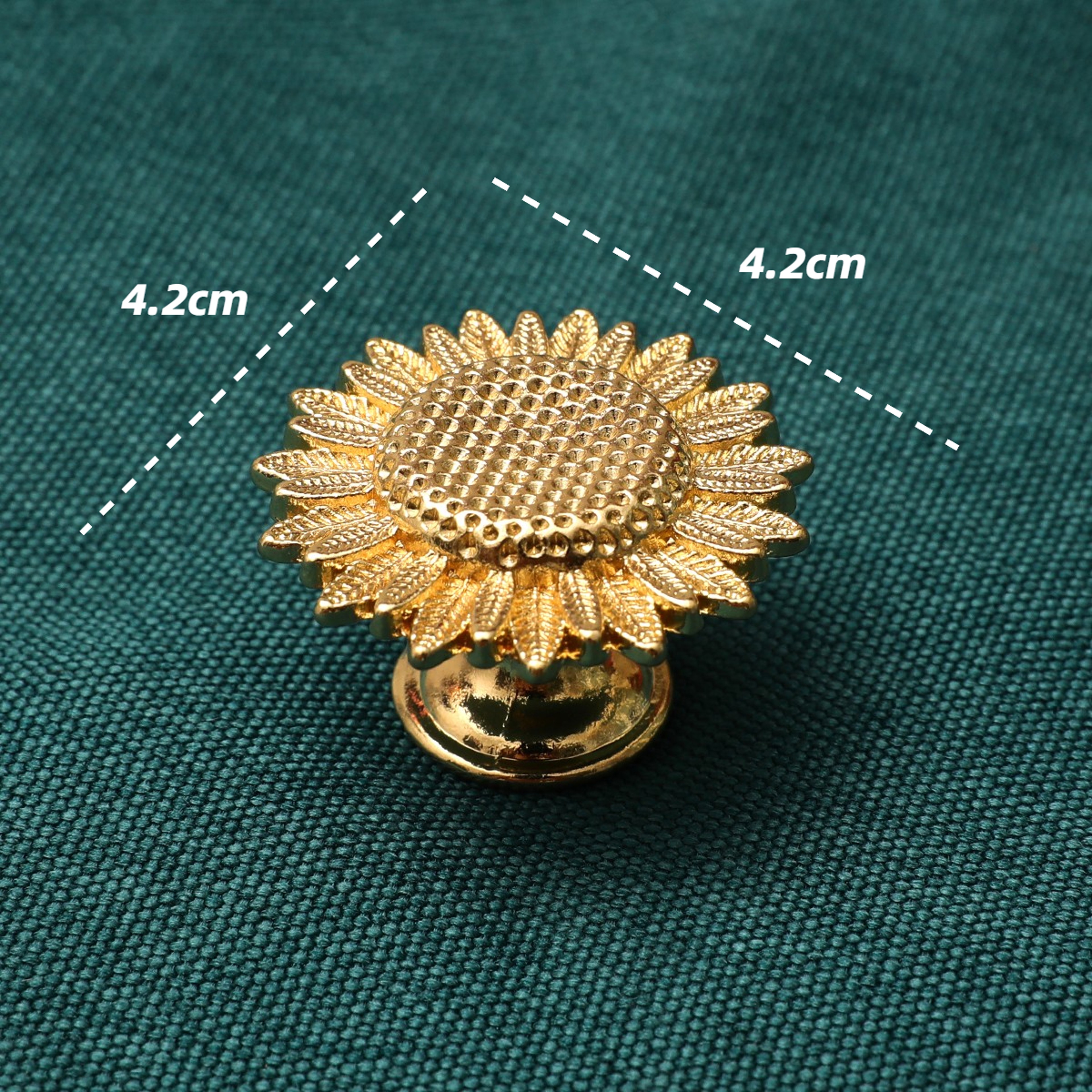 Sunflower Drawer Knobs Vintage Copper Cabinet And Dresser Pulls 1