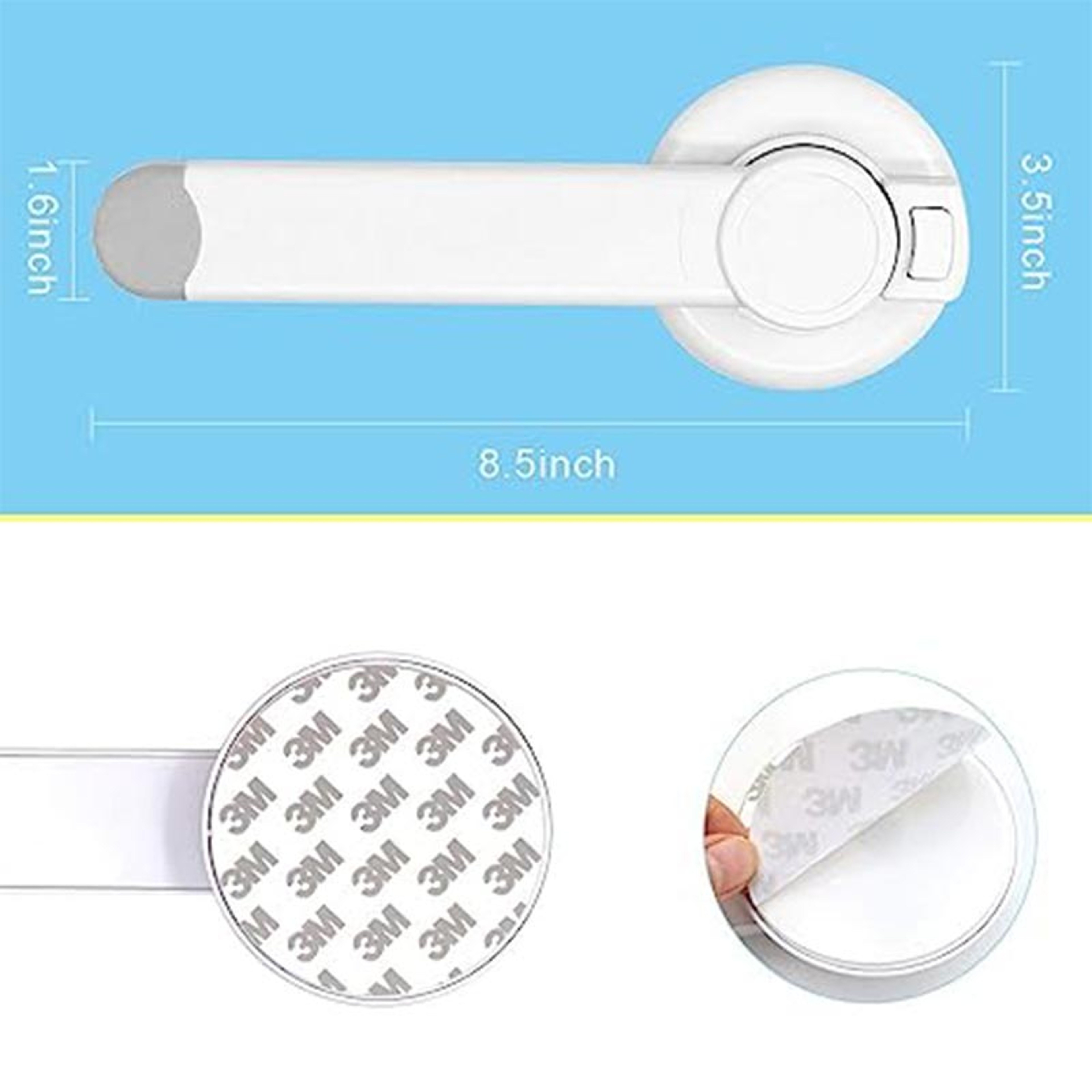Child Safety Toilet Lock Baby Proof Toilet Lid Lock for Kids and Pets – view 2