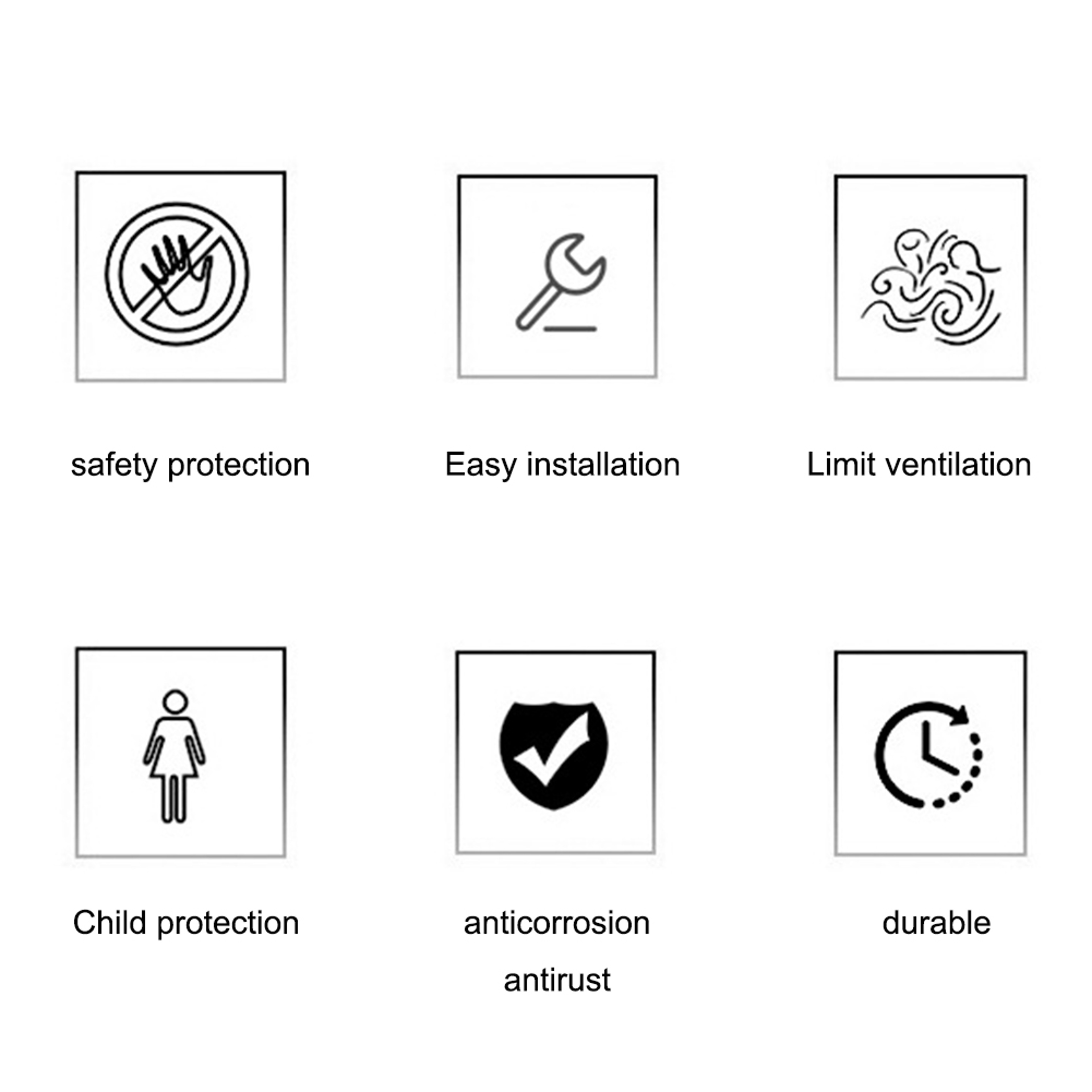 No Drill Child Safety Window Lock Self Adhesive Window Restrictor – view 5