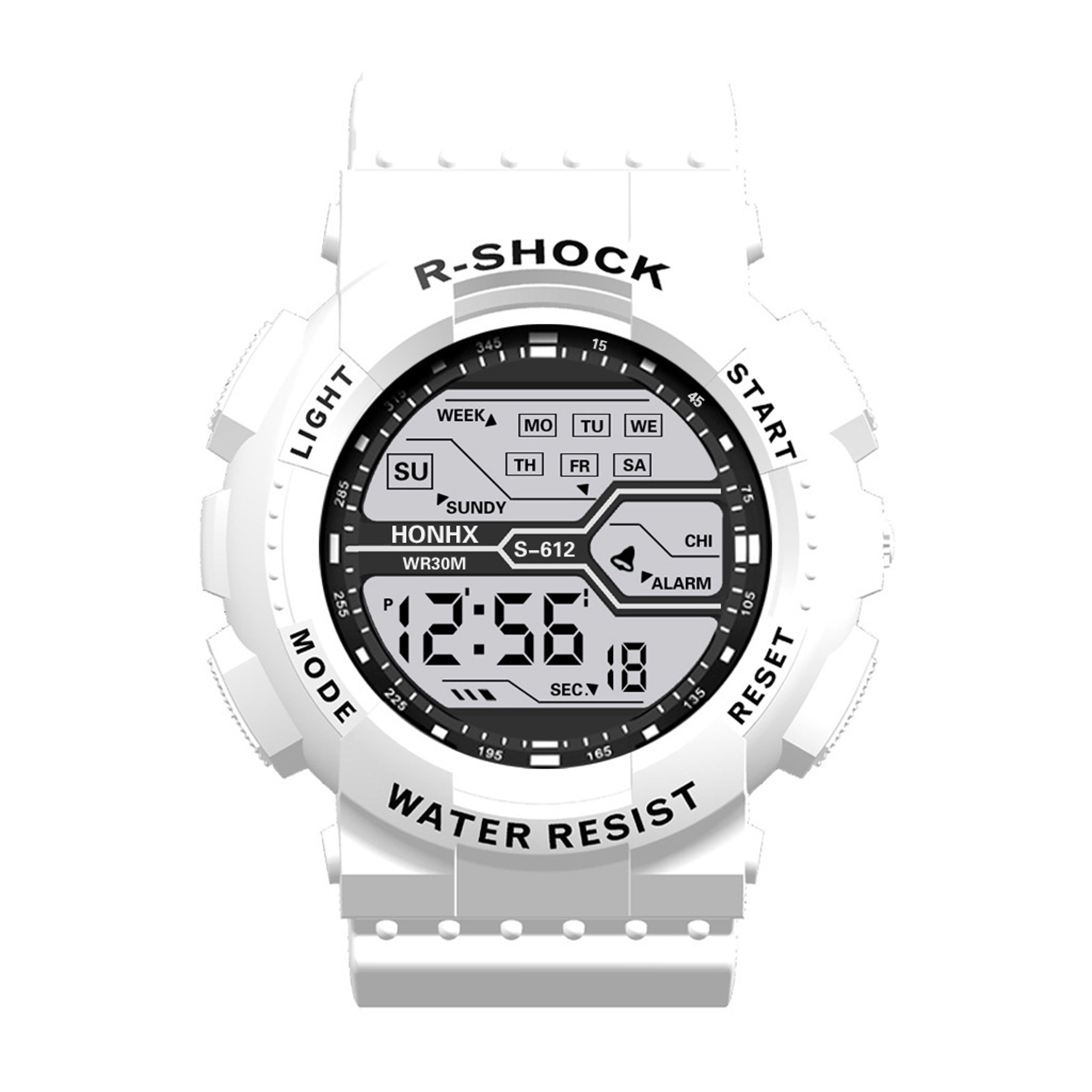 Mens Waterproof Digital Sports Watch With Luminous Display 6
