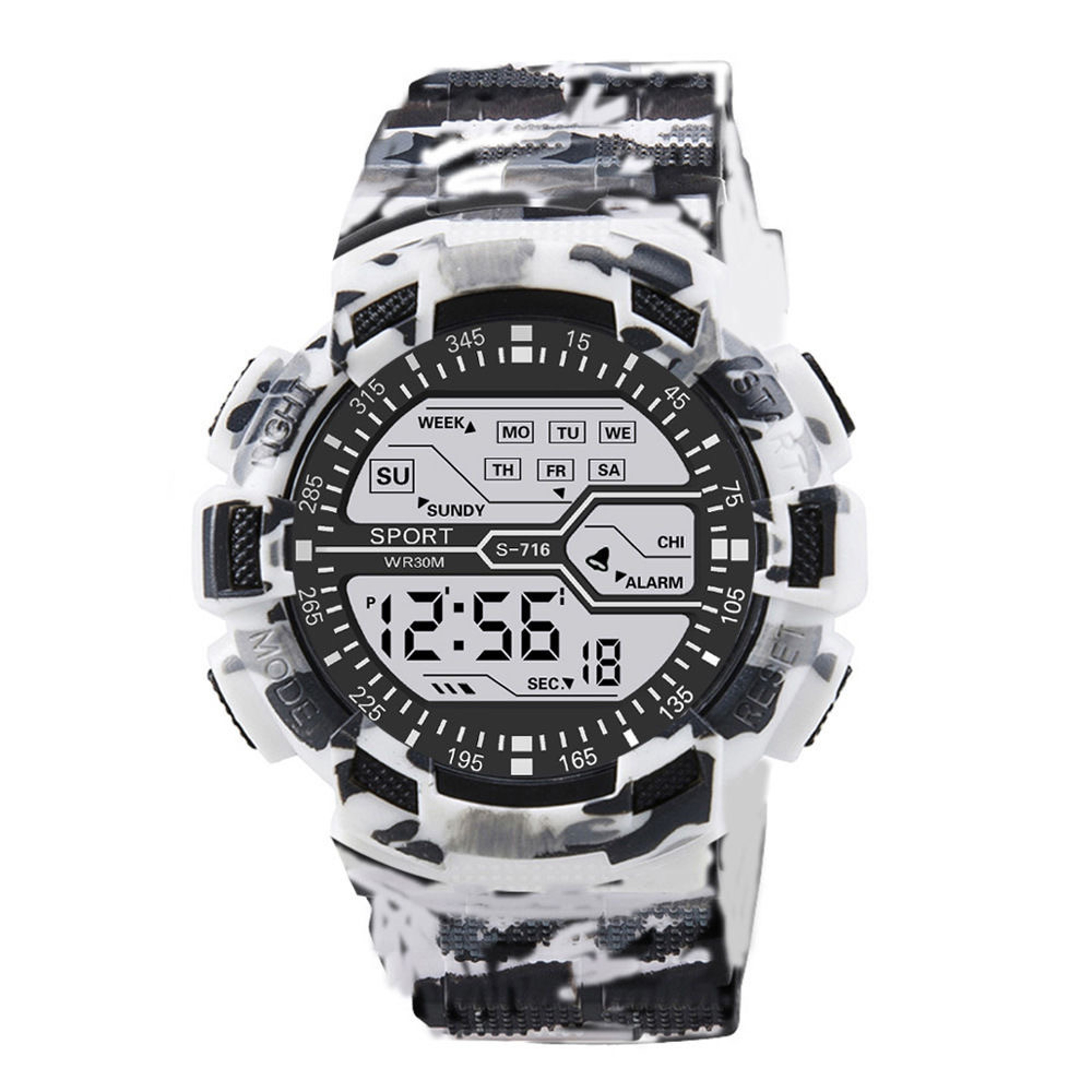 Mens Waterproof Digital Sports Watch With Luminous Display 9