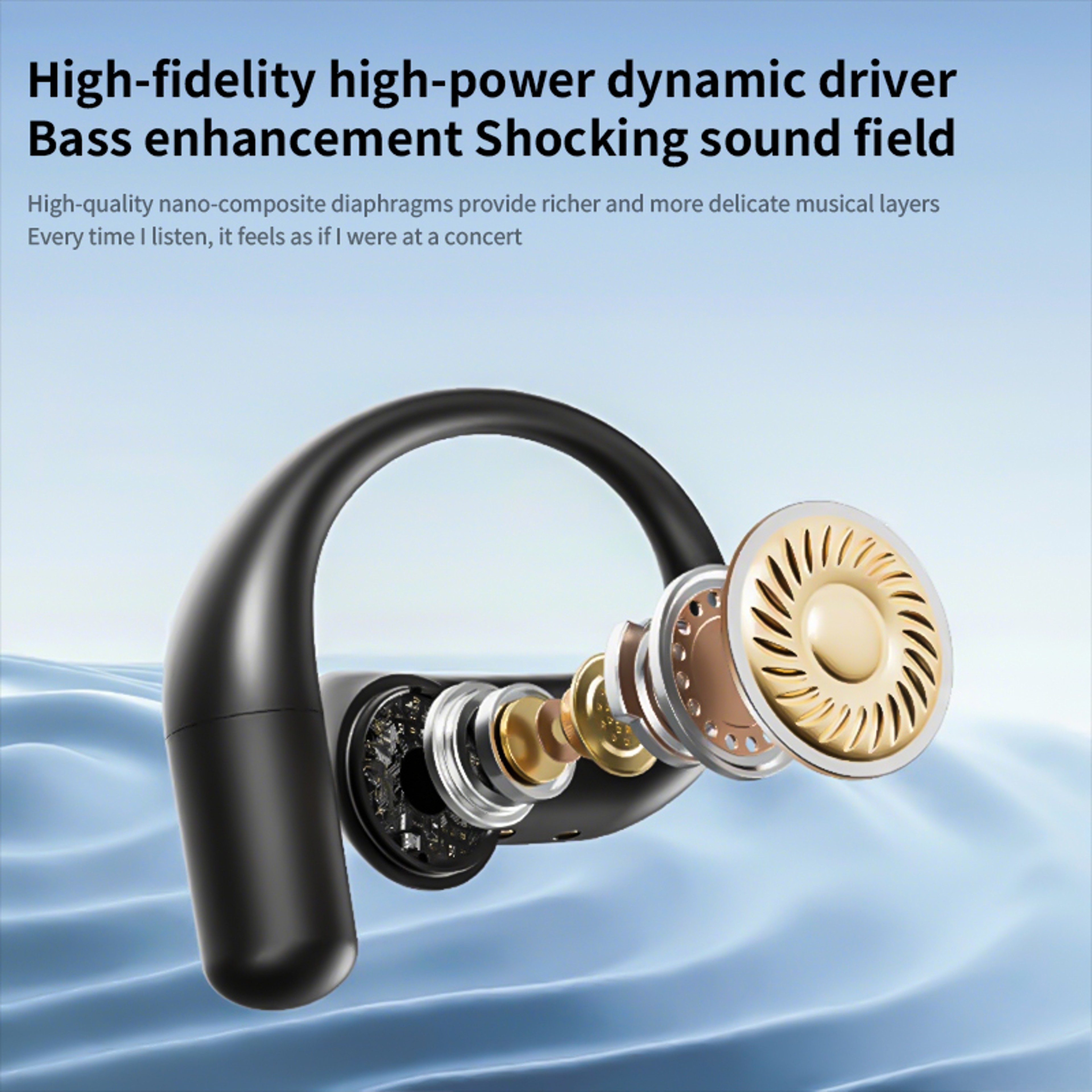 Bluetooth Ear Hook True Wireless Earbuds With Mic 2