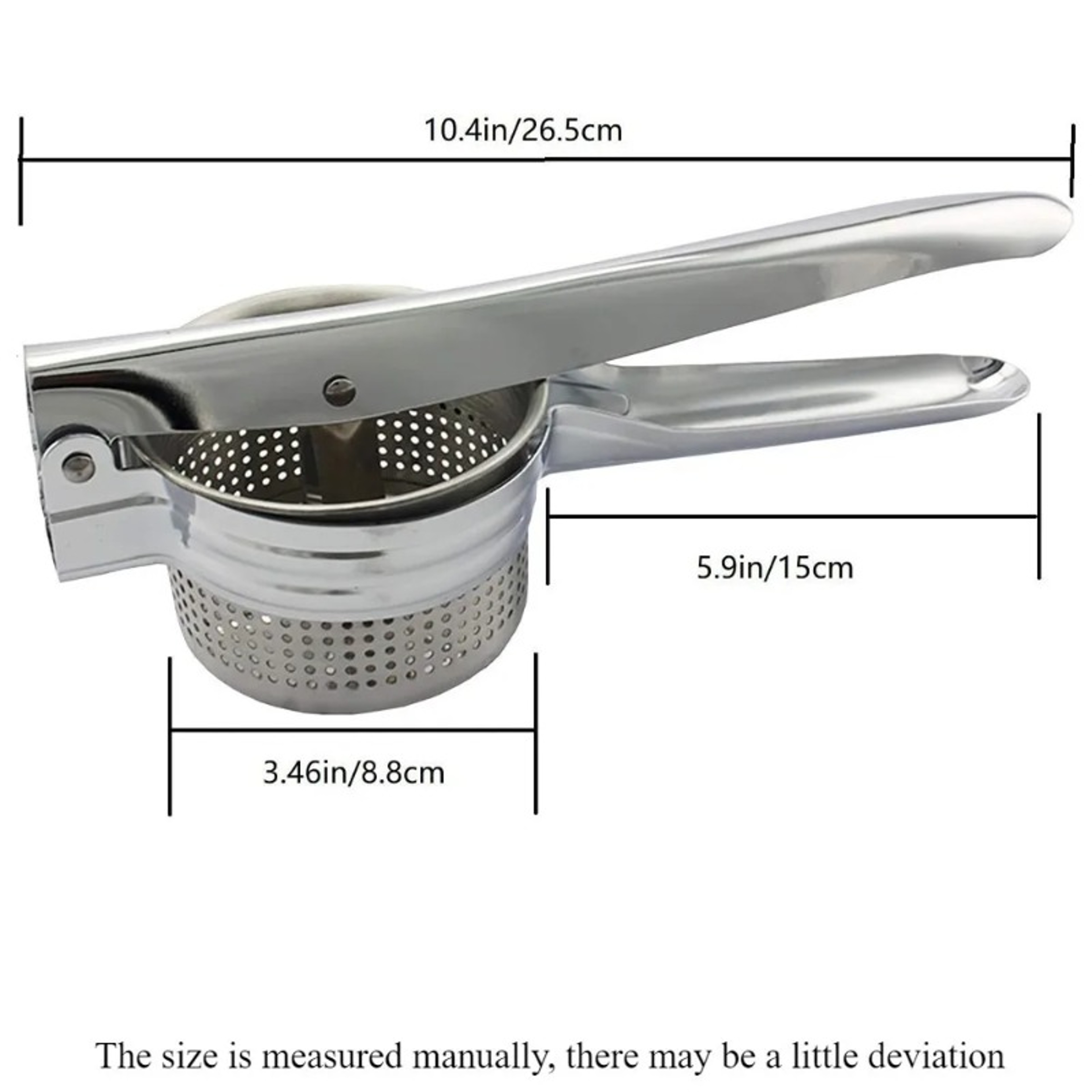 Stainless Steel Potato Masher with Ergonomic Handle Heavy Duty Vegetable Masher Tool – view 5