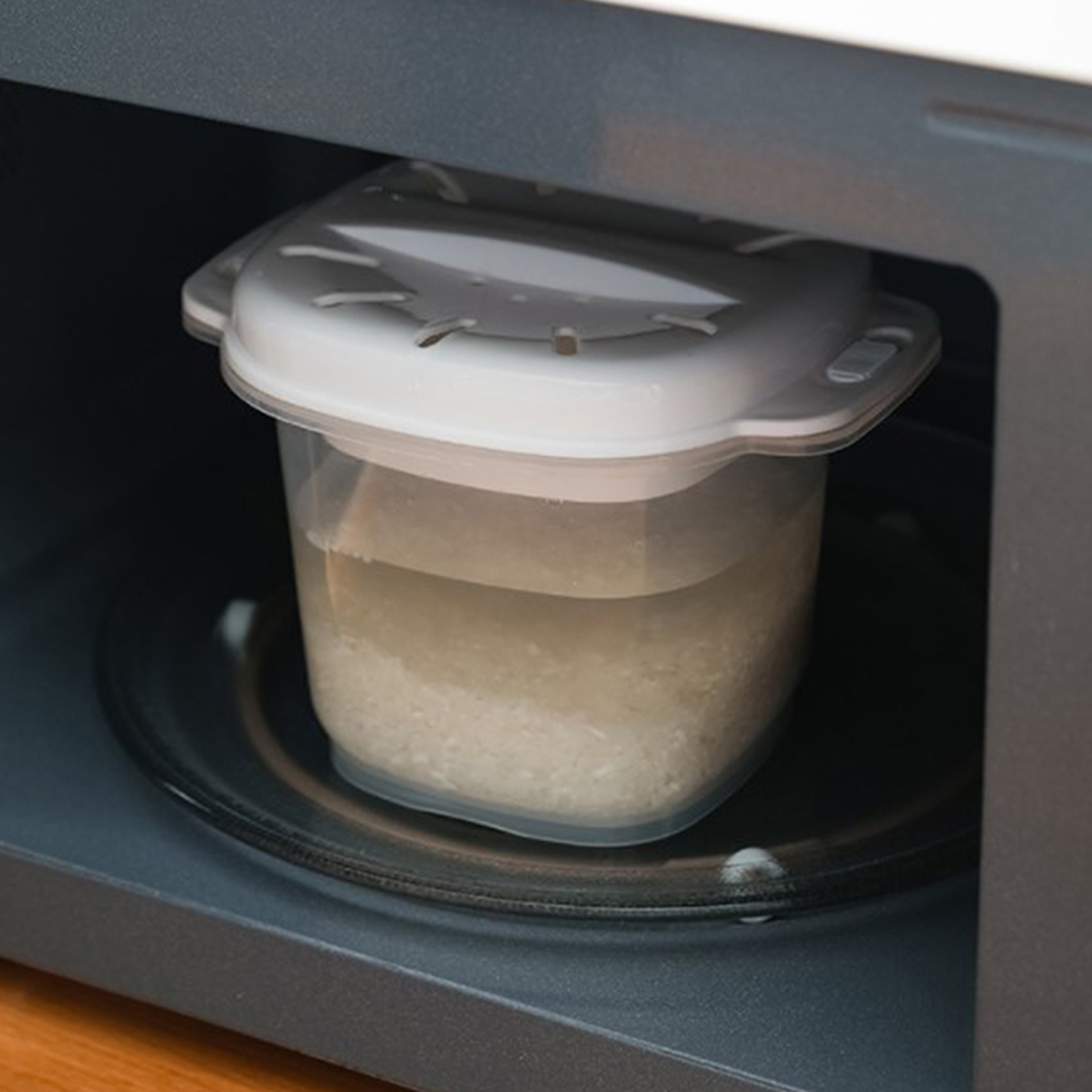 Microwave Rice Cooker Steamer Bento Lunch Box – view 3