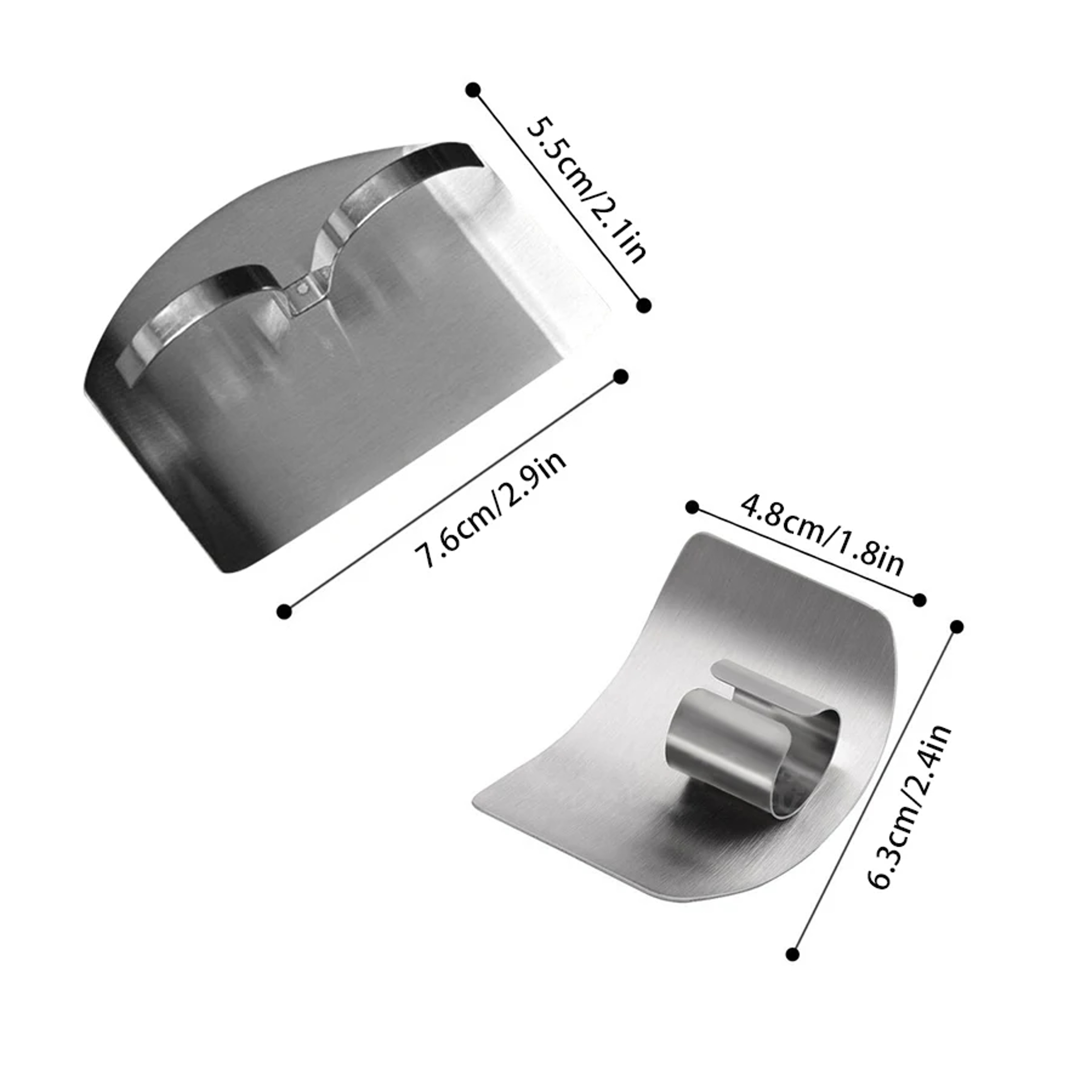 Stainless Steel Finger Protector Kitchen Finger Guard for Cutting Vegetables & Meat Safety Tool – view 6