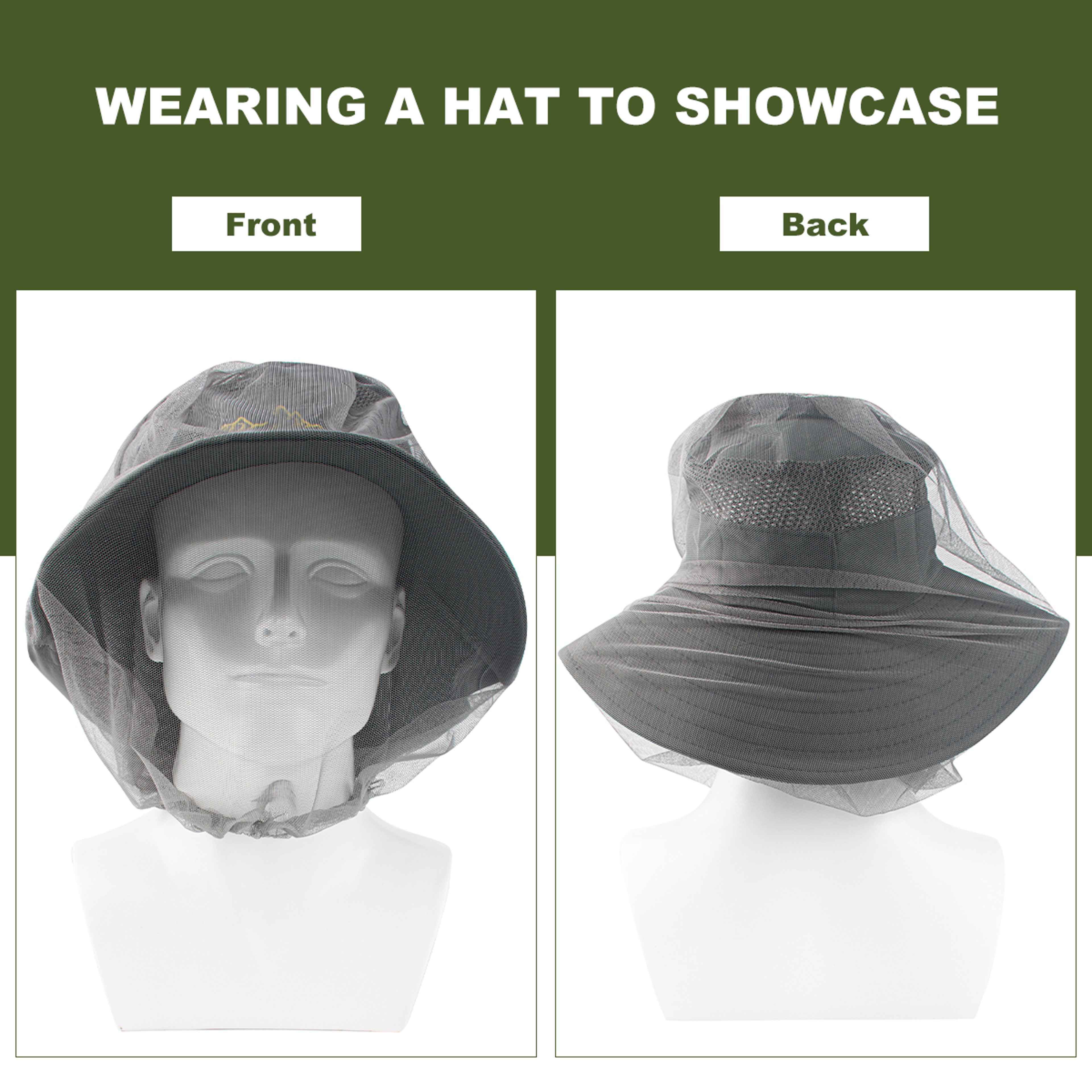 Mosquito Net Hat For Fishing And Outdoor Insect Protection 3