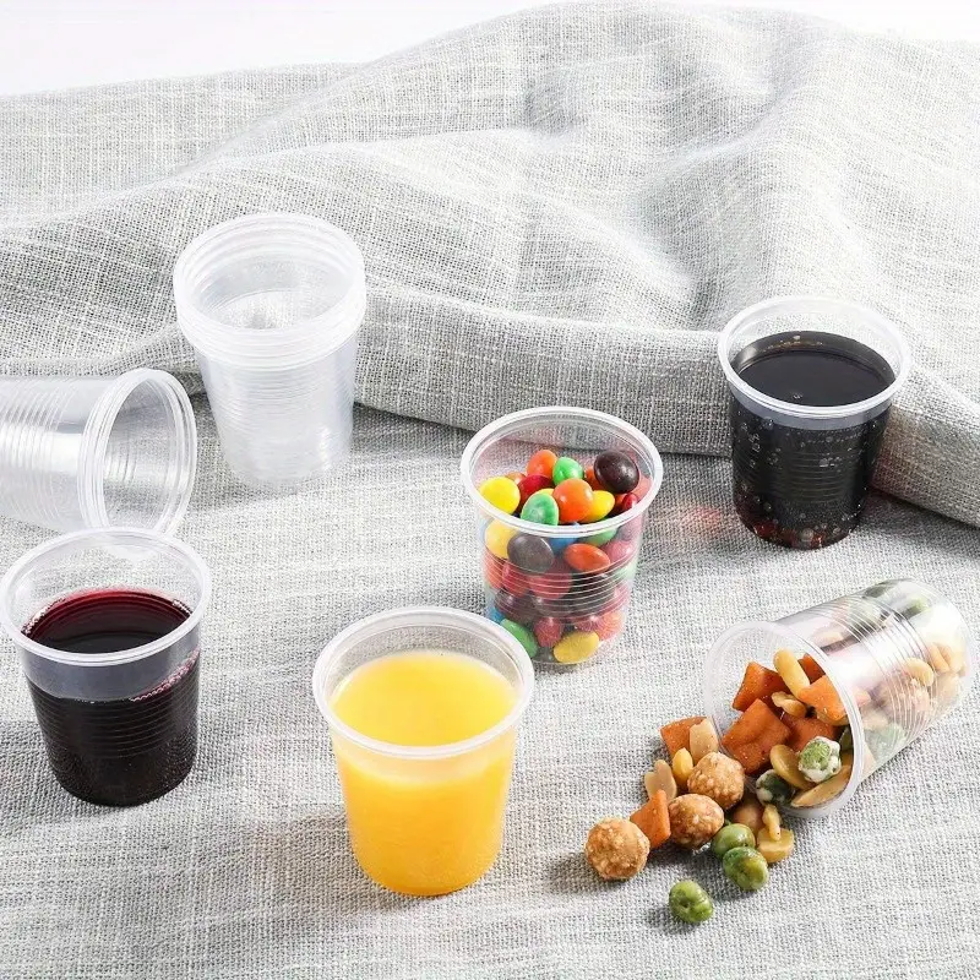 Clear Disposable Plastic Cups For Parties Juice Iced Coffee And Milk Tea 5