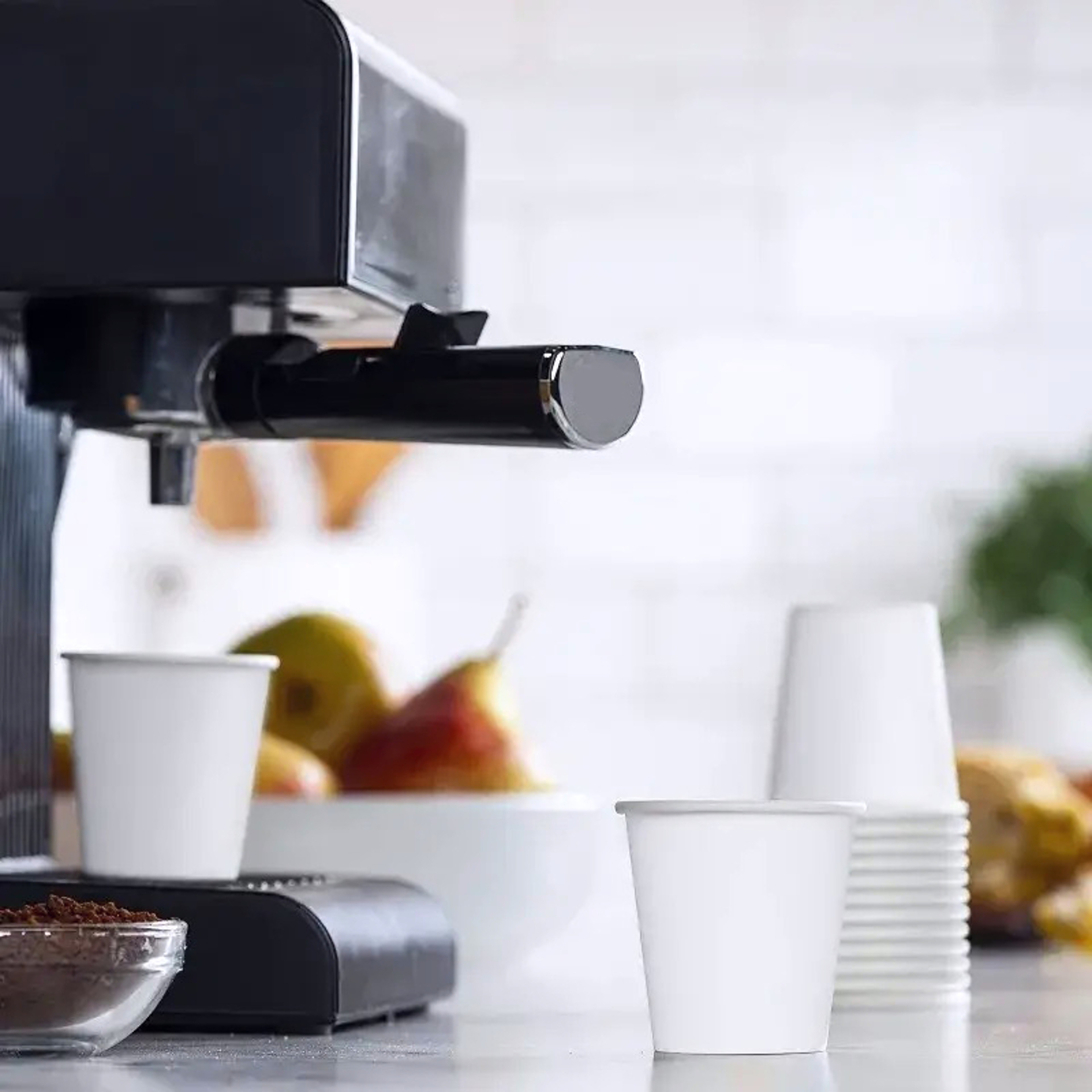 White Paper Cups Durable Disposable Paper Cups for Juice, Coffee & Drinks – view 6
