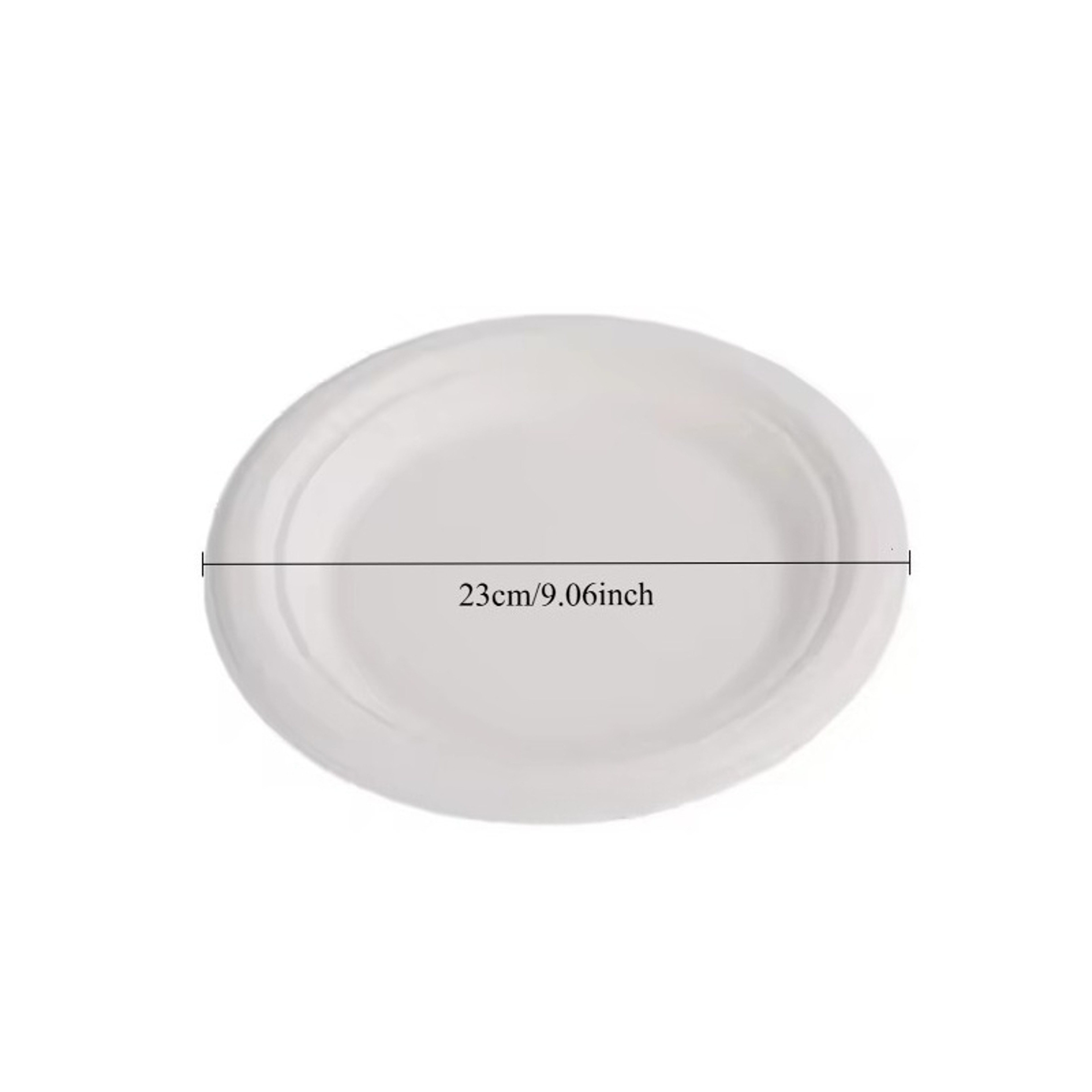 Round Disposable Paper Plates for Parties, Picnics & Everyday Tableware – view 2