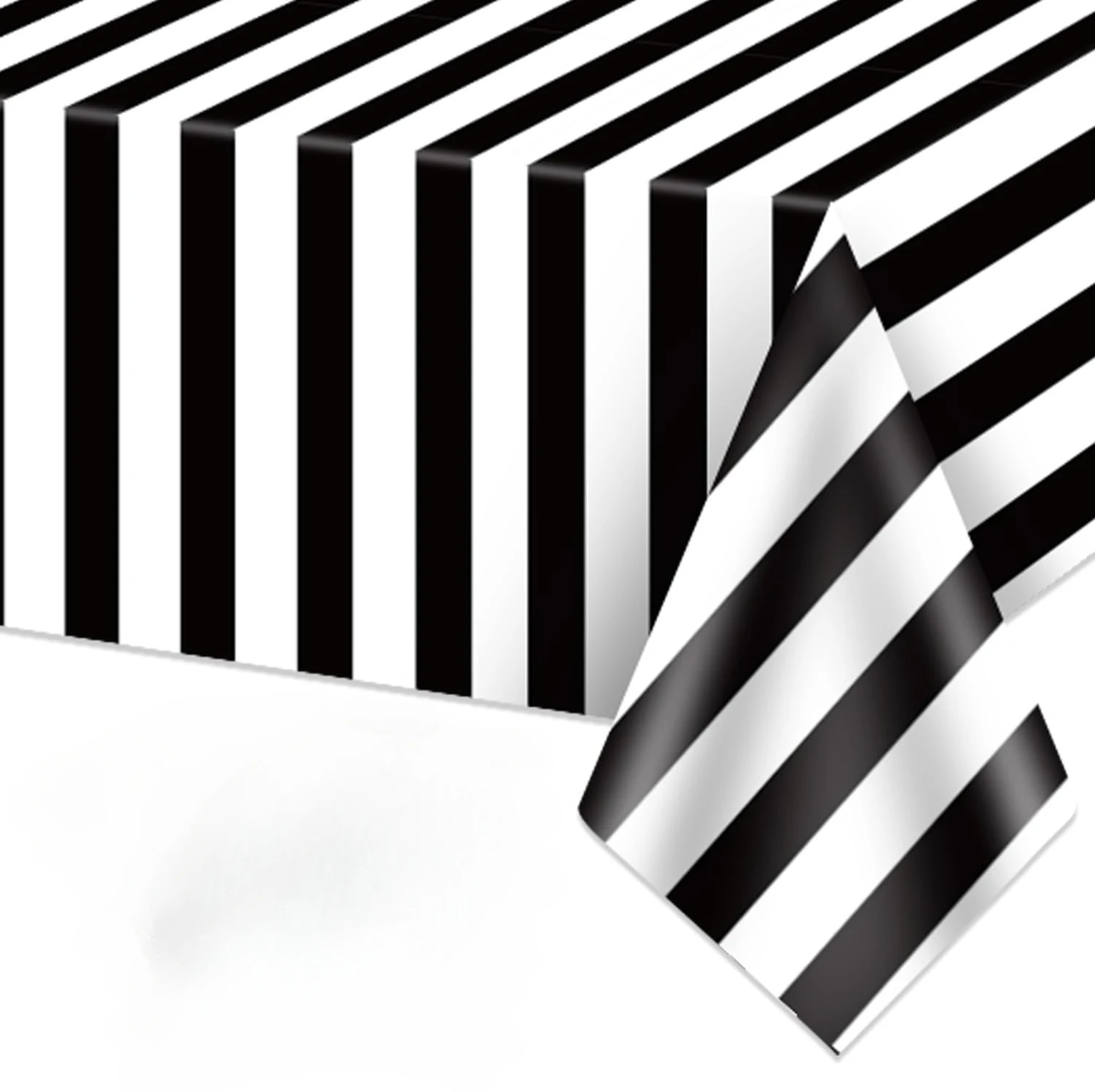 White Striped Waterproof Tablecloth Rectangle Table Cover For Outdoor Beach  Dining 6