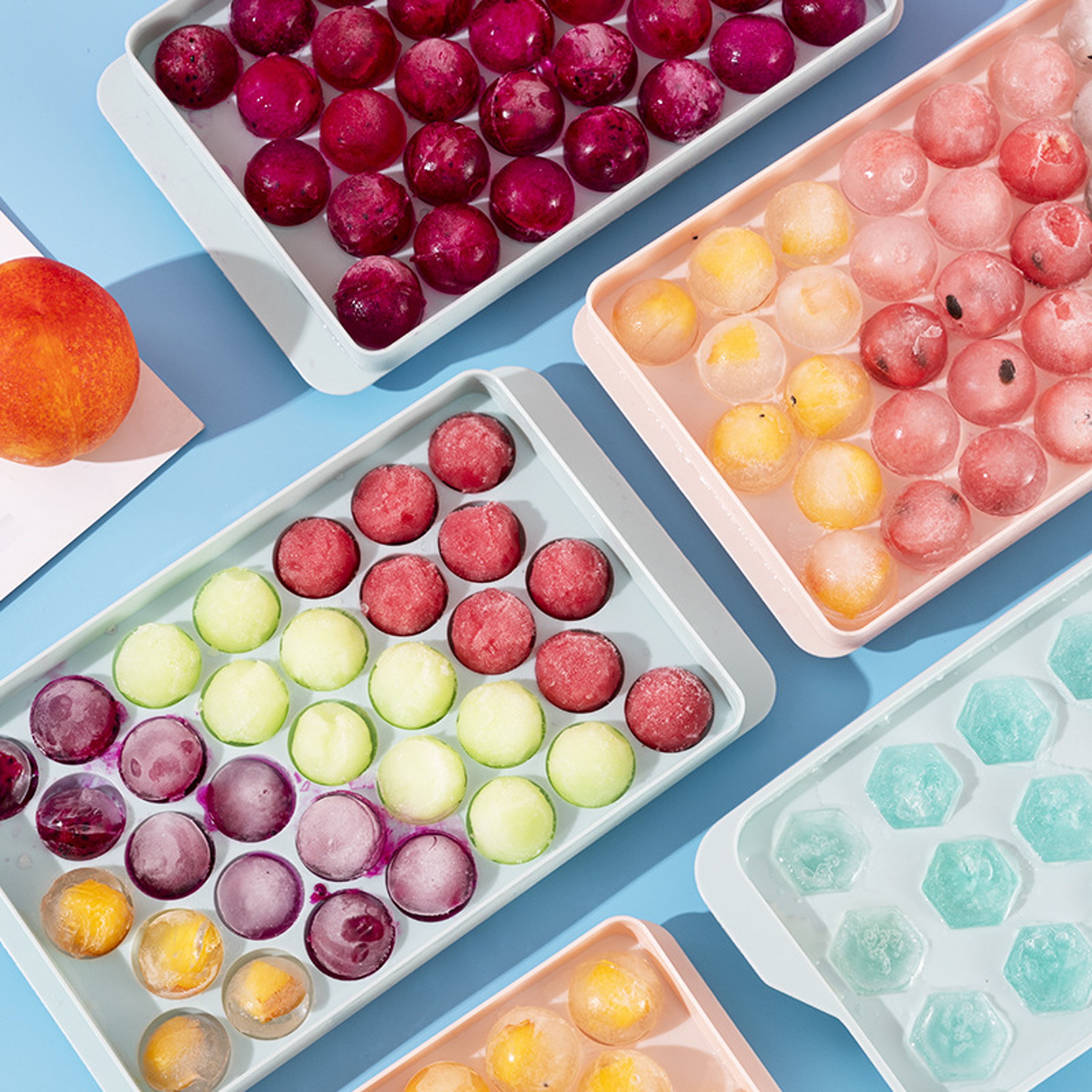 Easy Release Ice Ball Mold  Whiskey Ice Tray For Cocktails  Frozen Treats 4