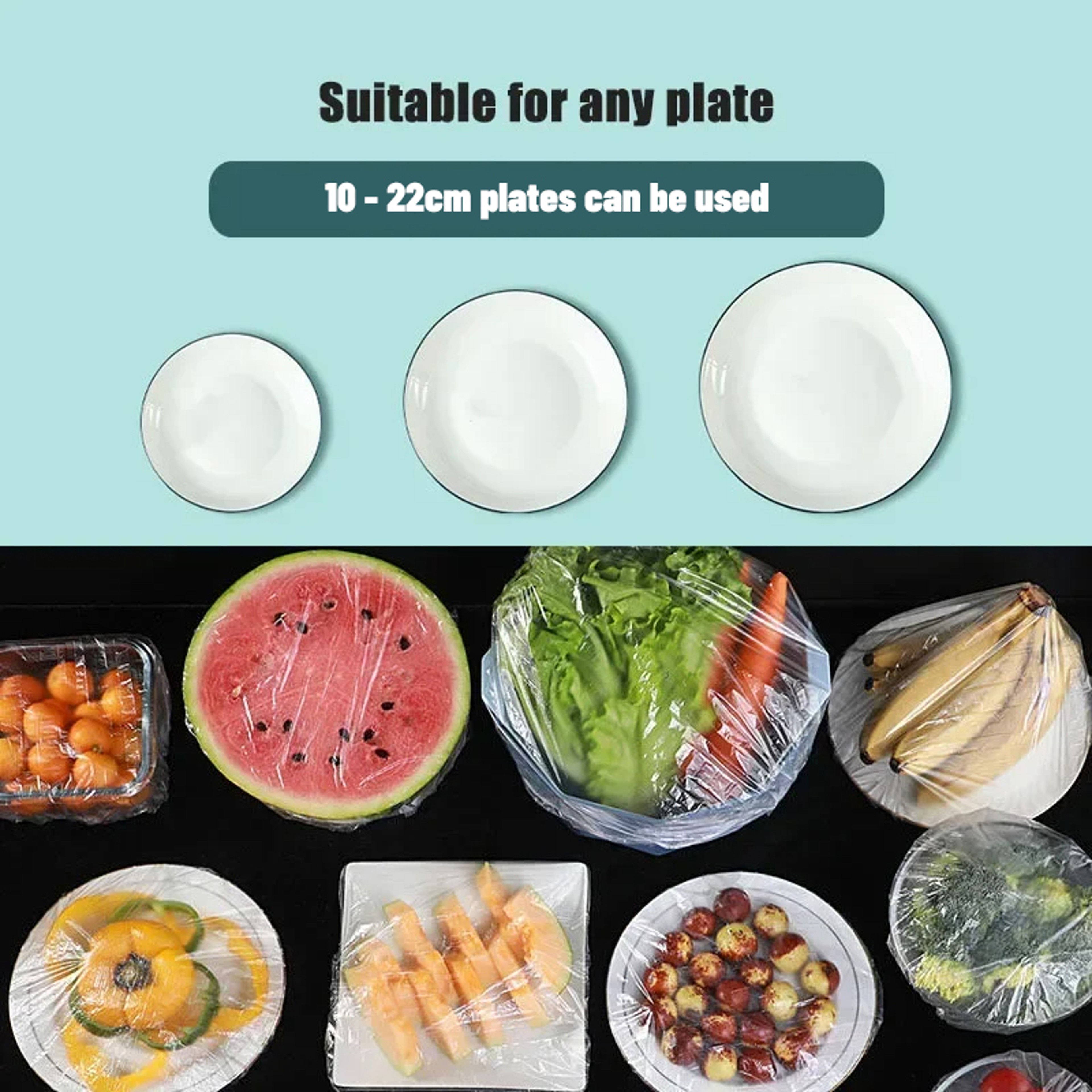 Stretchable Bowl & Plate Covers Elastic Food Covers & Disposable Bowl Lids for Secure Food Storage – view 3