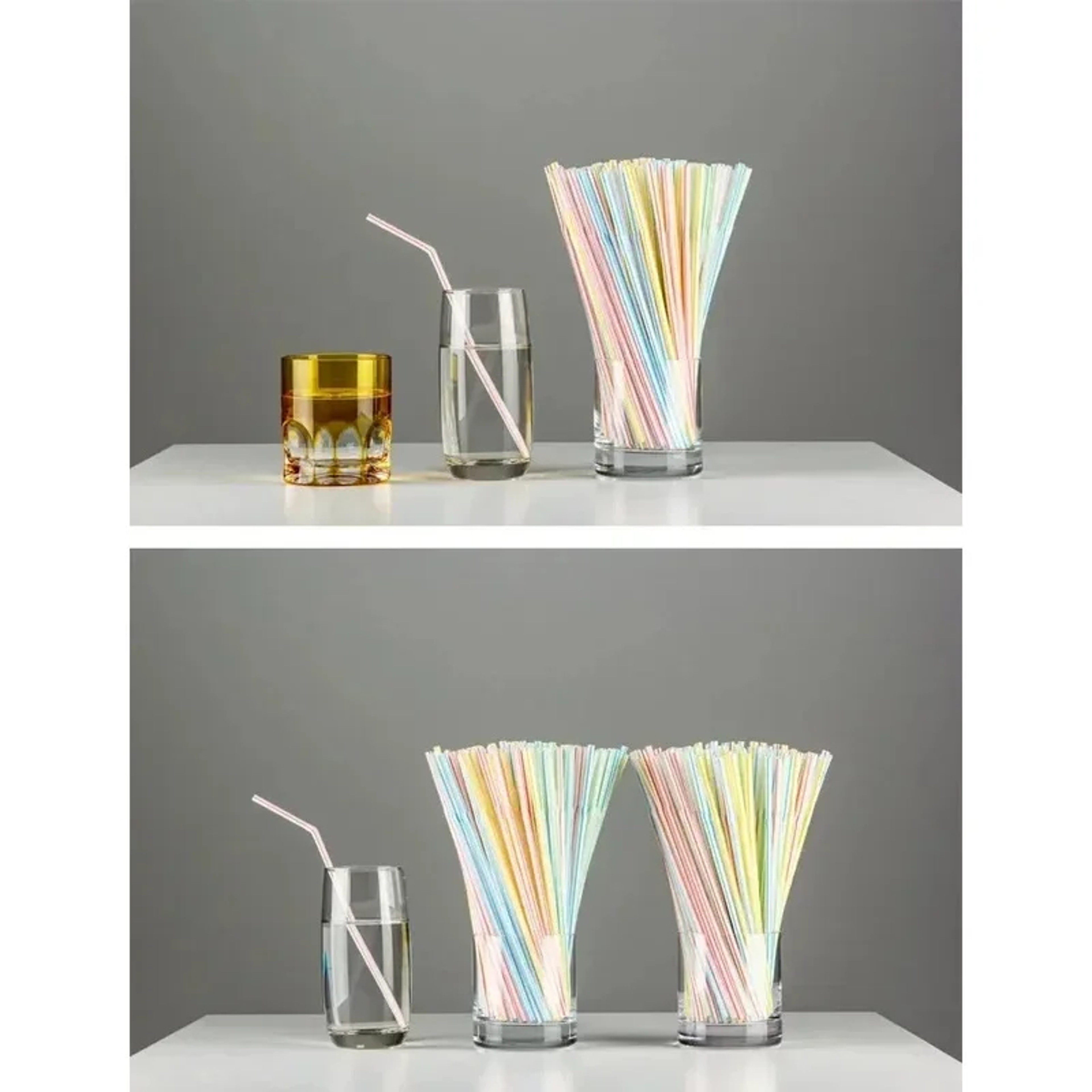 Premium Colorful Disposable Straws For Milk Tea  Party Drinks 2