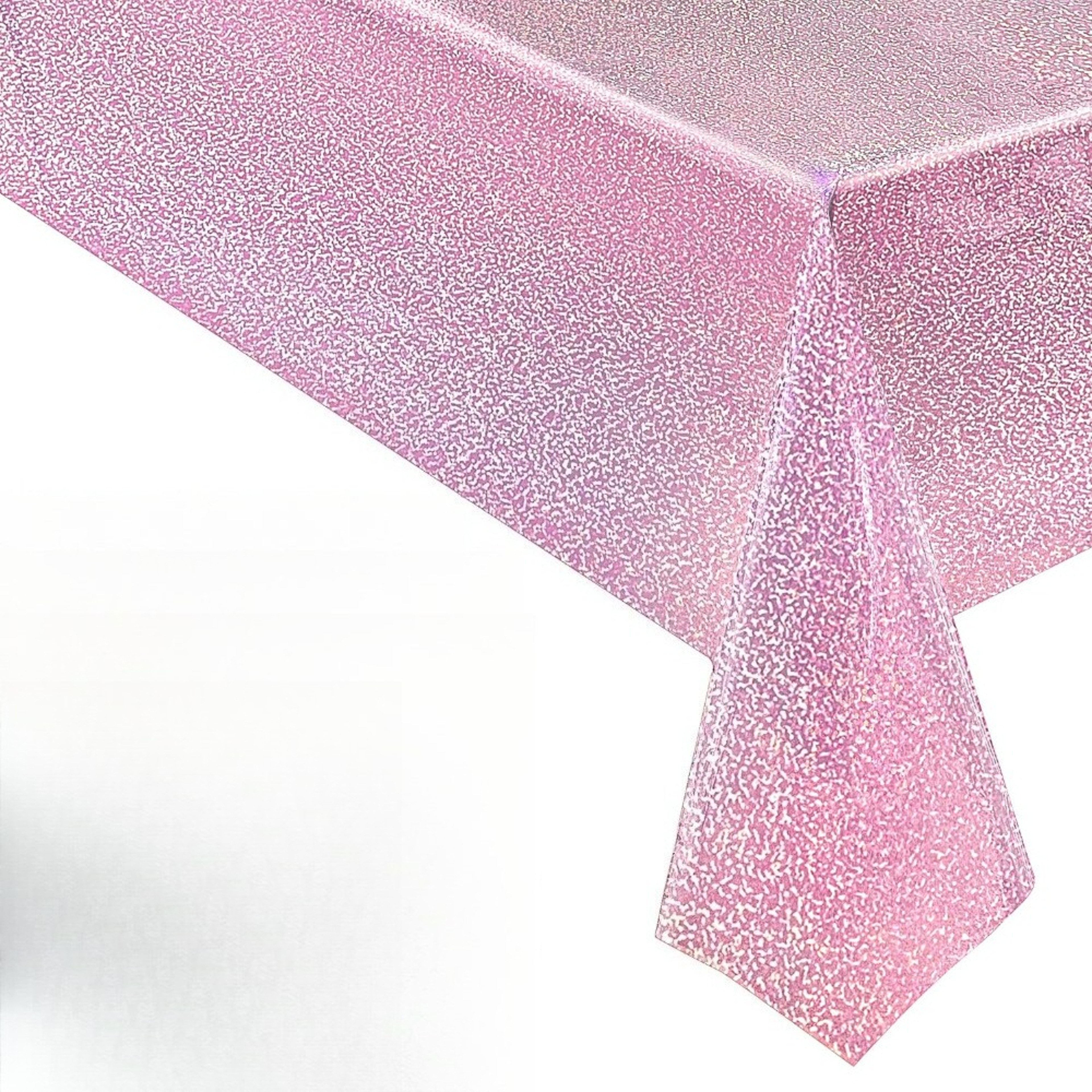 Premium Pink Glitter Tablecloth Waterproof Disposable Party Table Decor 0
