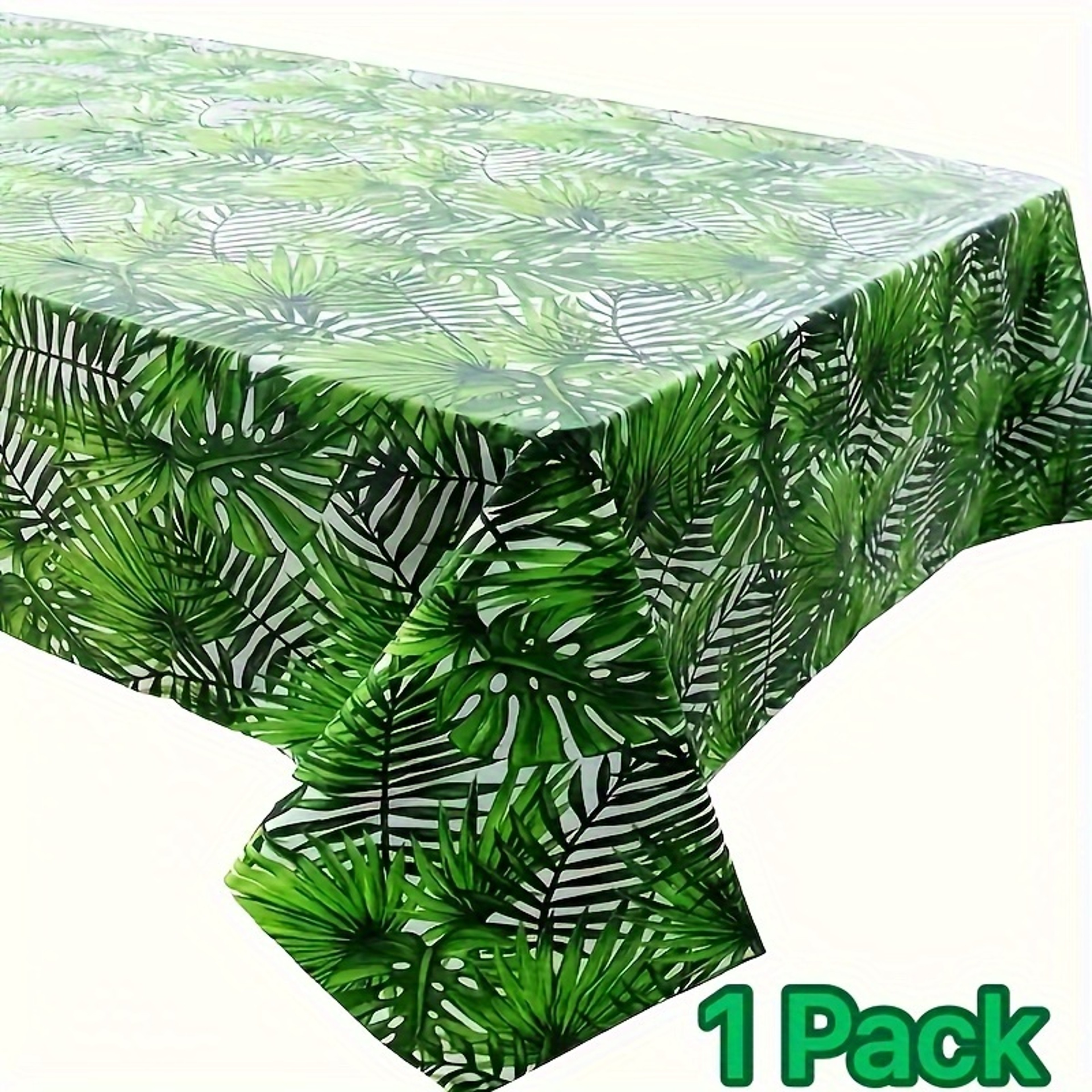 Tropical Palm Leaf Tablecloths Waterproof Disposable Party Decor For Indoor  Outdoor Events 1