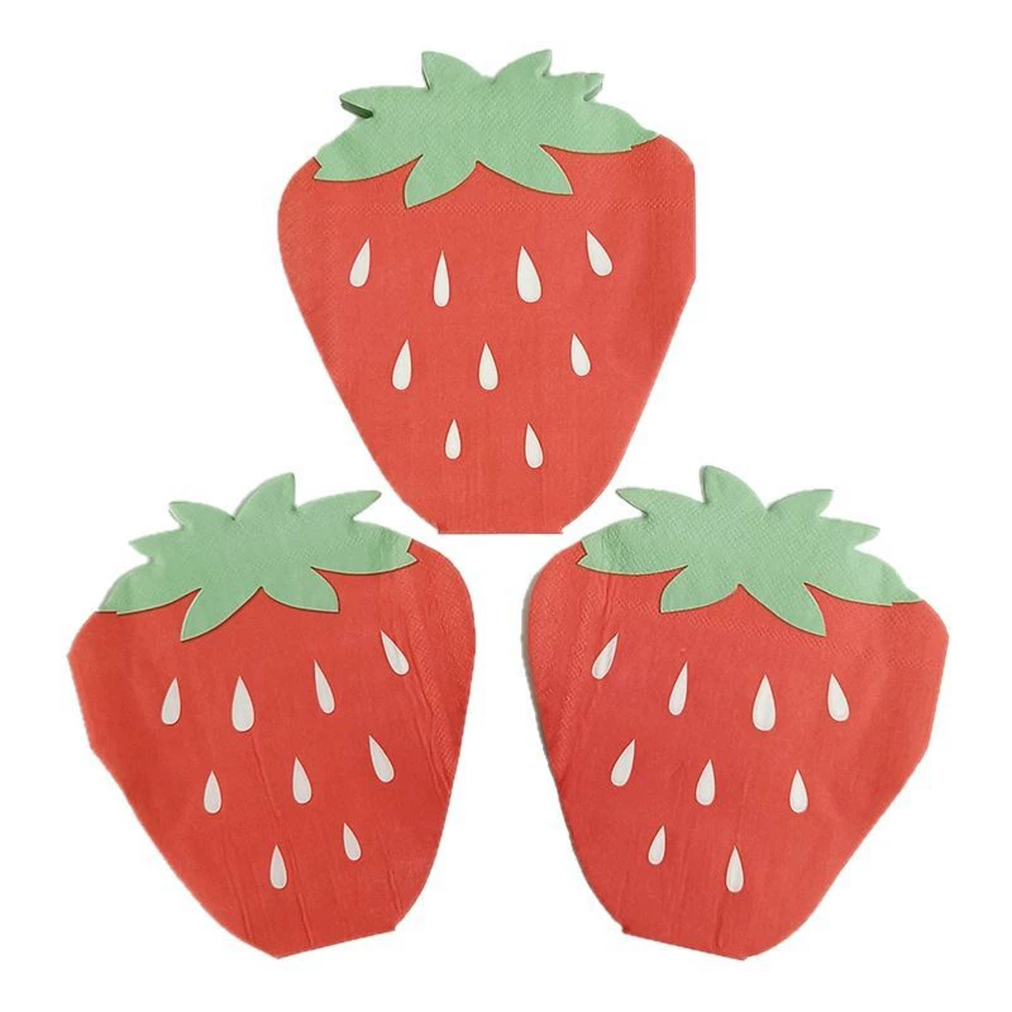 Sweet Strawberry Paper Napkins for Birthday Baby Shower Party Decor – view 5