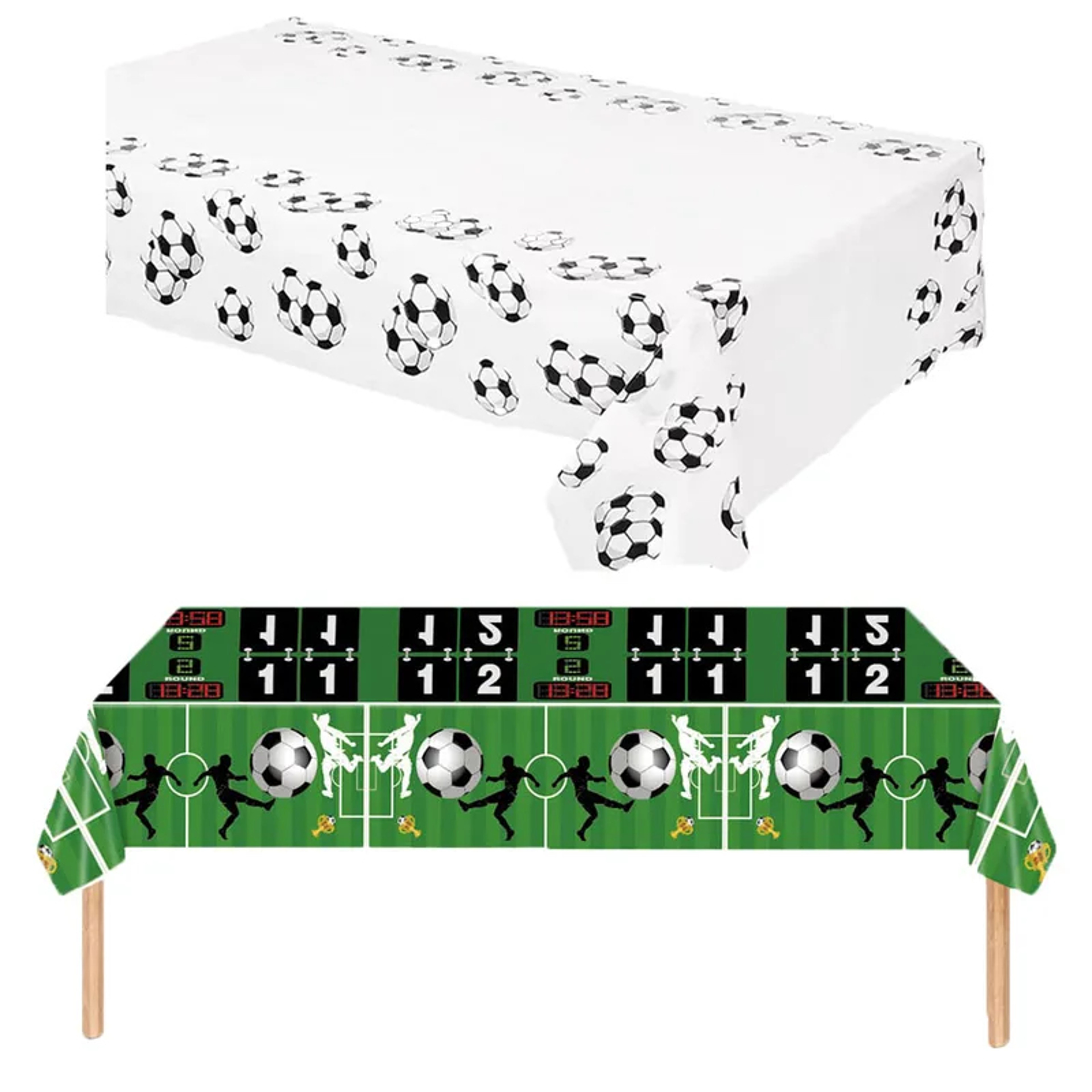 Football Party Tablecloth Disposable Soccer Birthday Table Cover For Kids Sports Parties 0