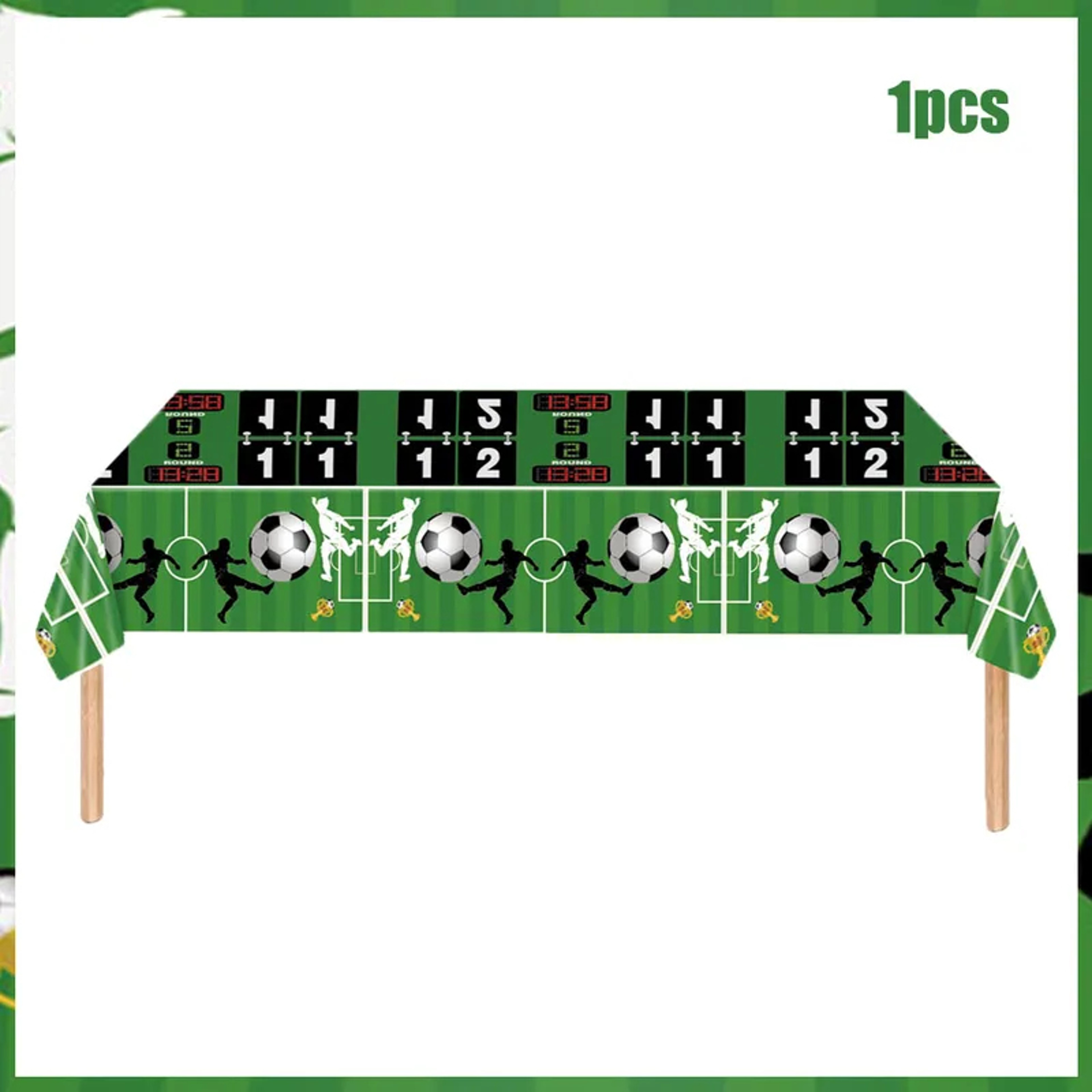 Football Party Tablecloth Disposable Soccer Birthday Table Cover For Kids Sports Parties 1