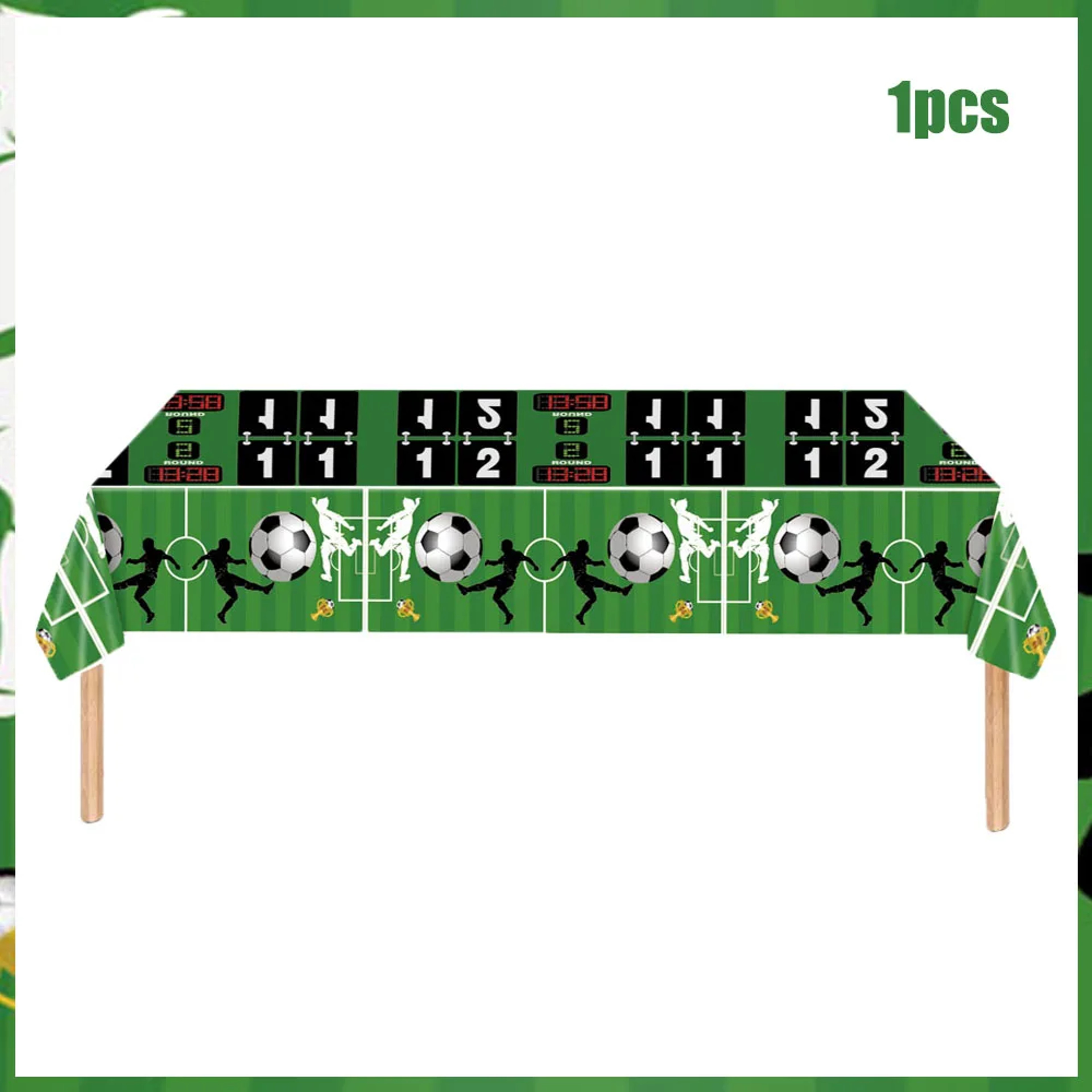 Football Party Tablecloth Disposable Soccer Birthday Table Cover For Kids Sports Parties 4
