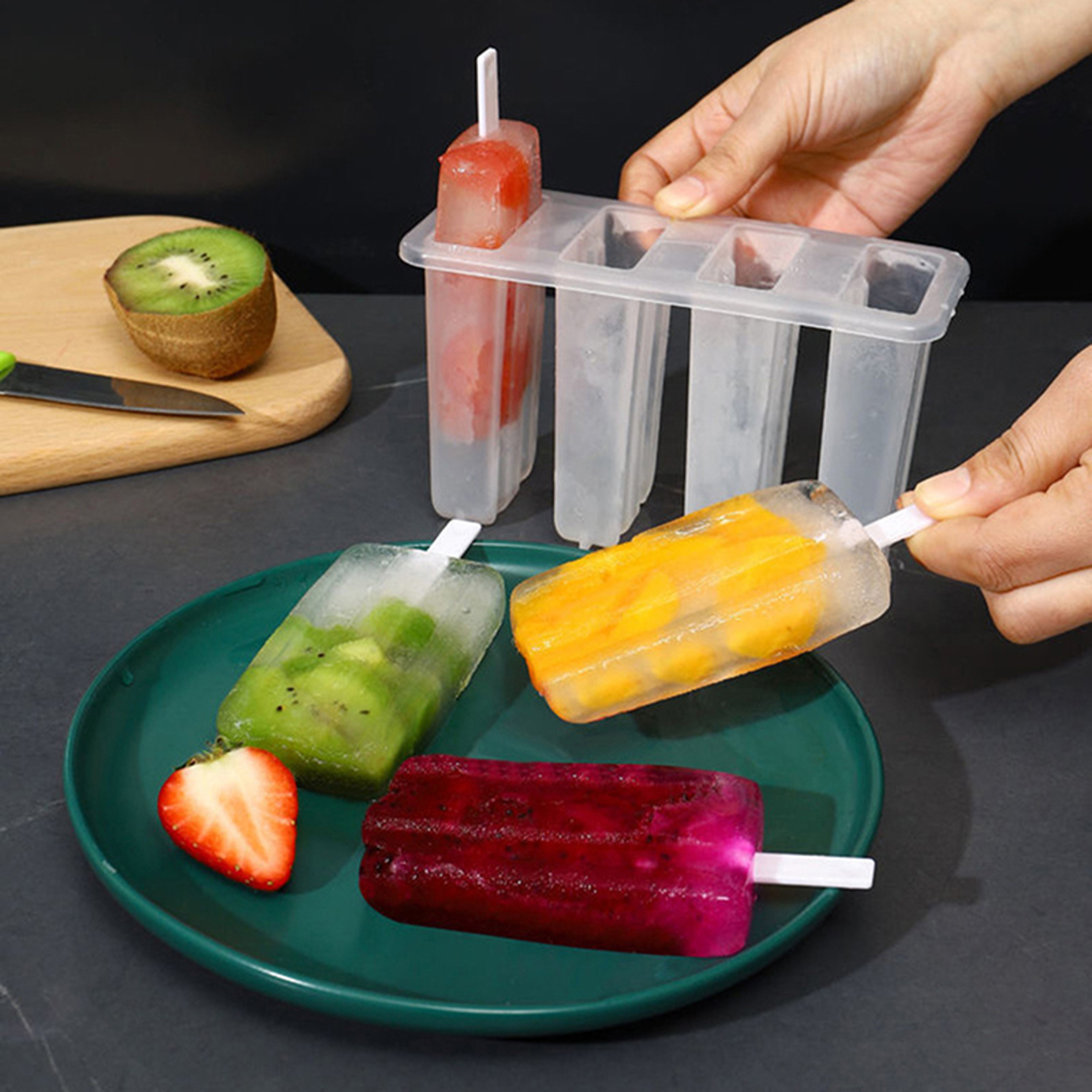 Reusable Popsicle Mold Set With Sticks And Lid For Homemade Ice Pops 1