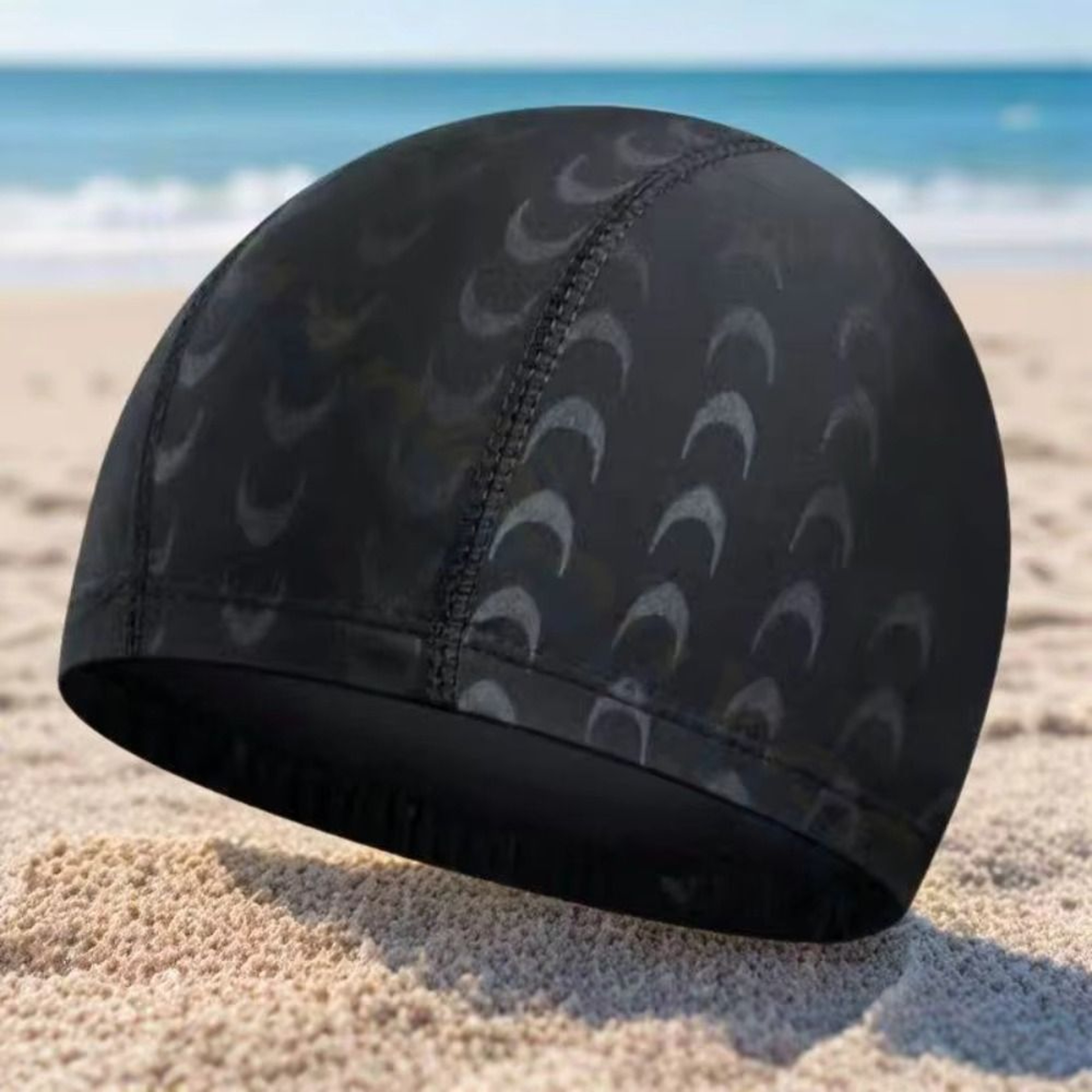 High Elastic Nylon Adult Swim Cap With Ear Protection 3