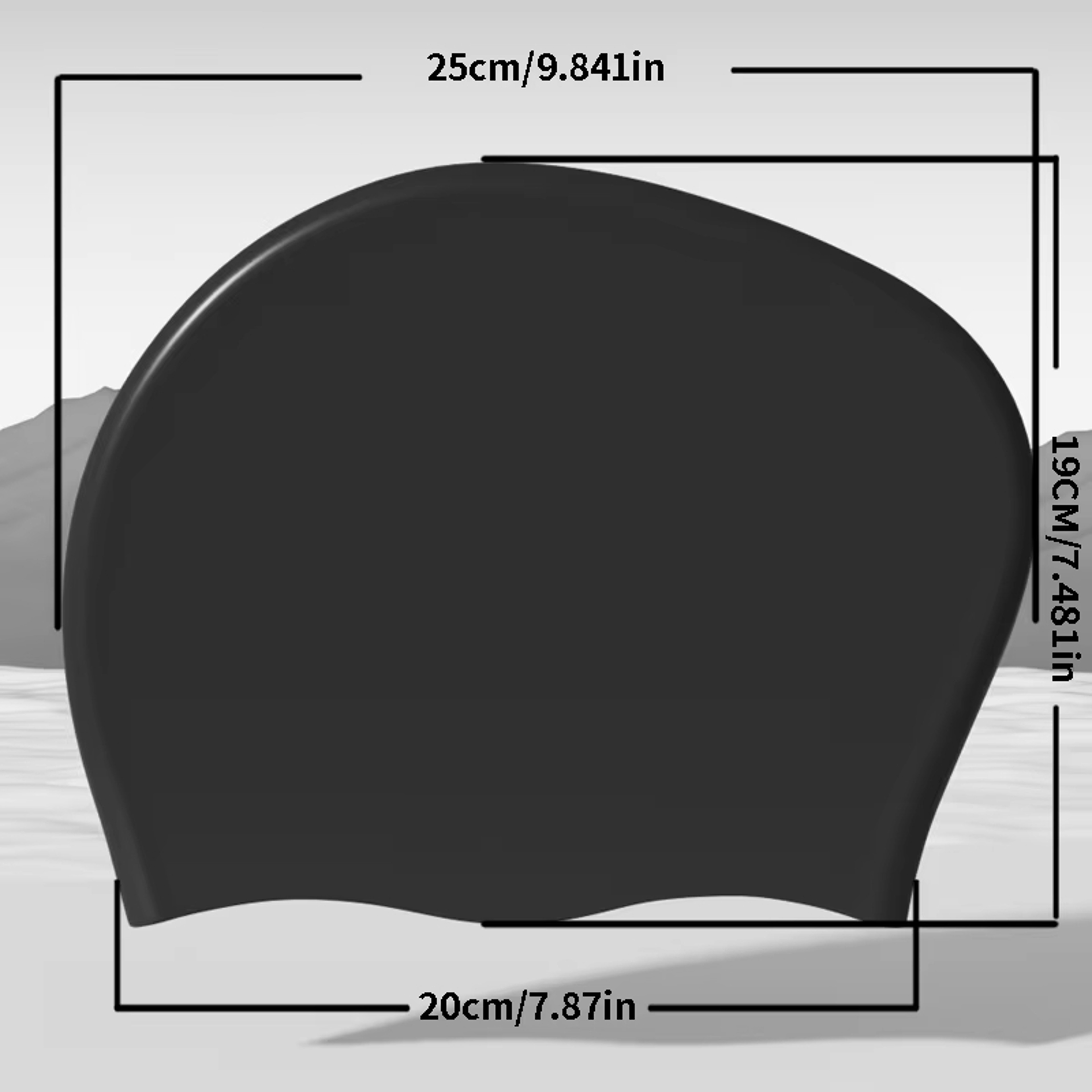 Extra Large Silicone Swim Cap For Braids Locs And Long Hair 5