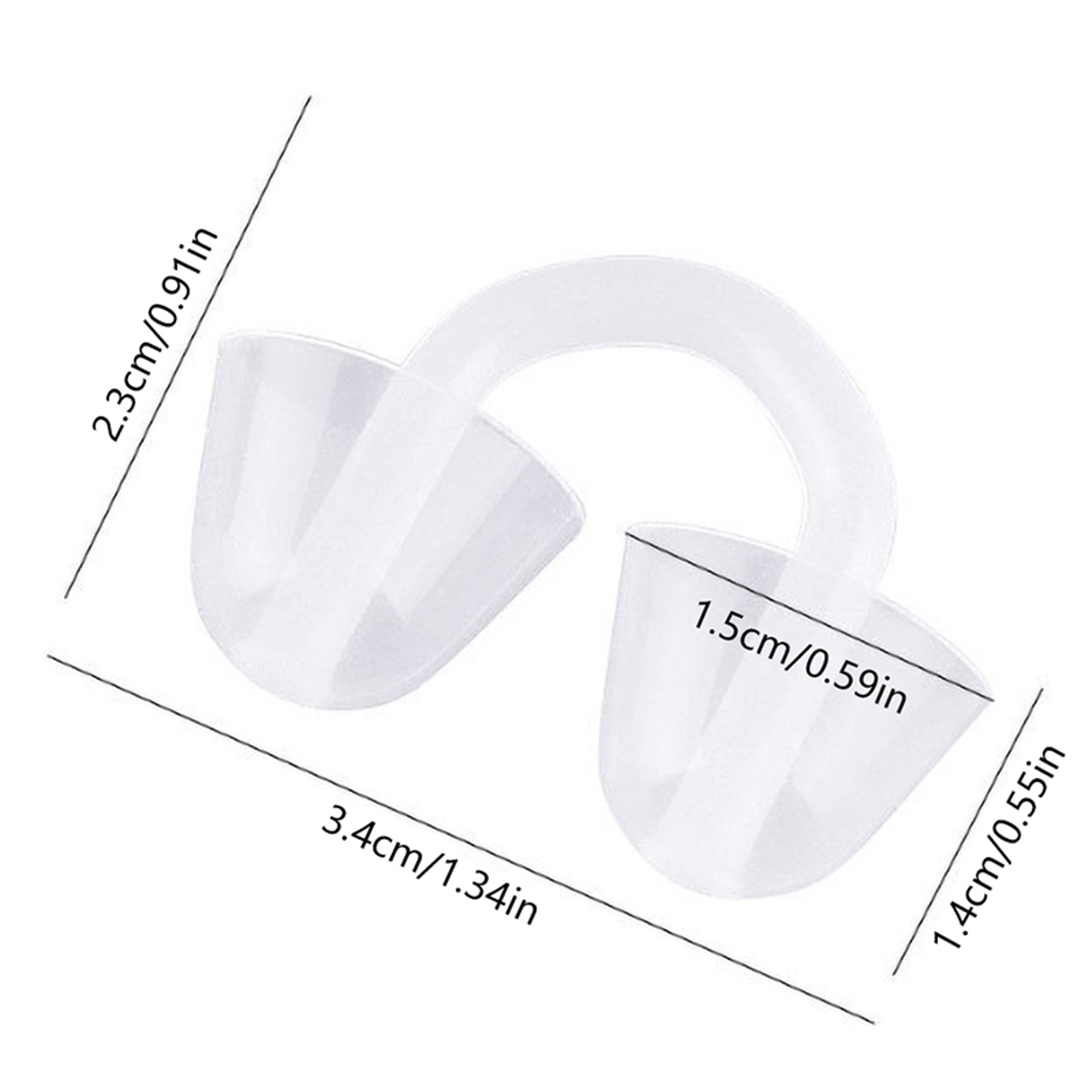 Soft Silicone Swimming Nose Clip Waterproof Reusable Nose Protector – view 1