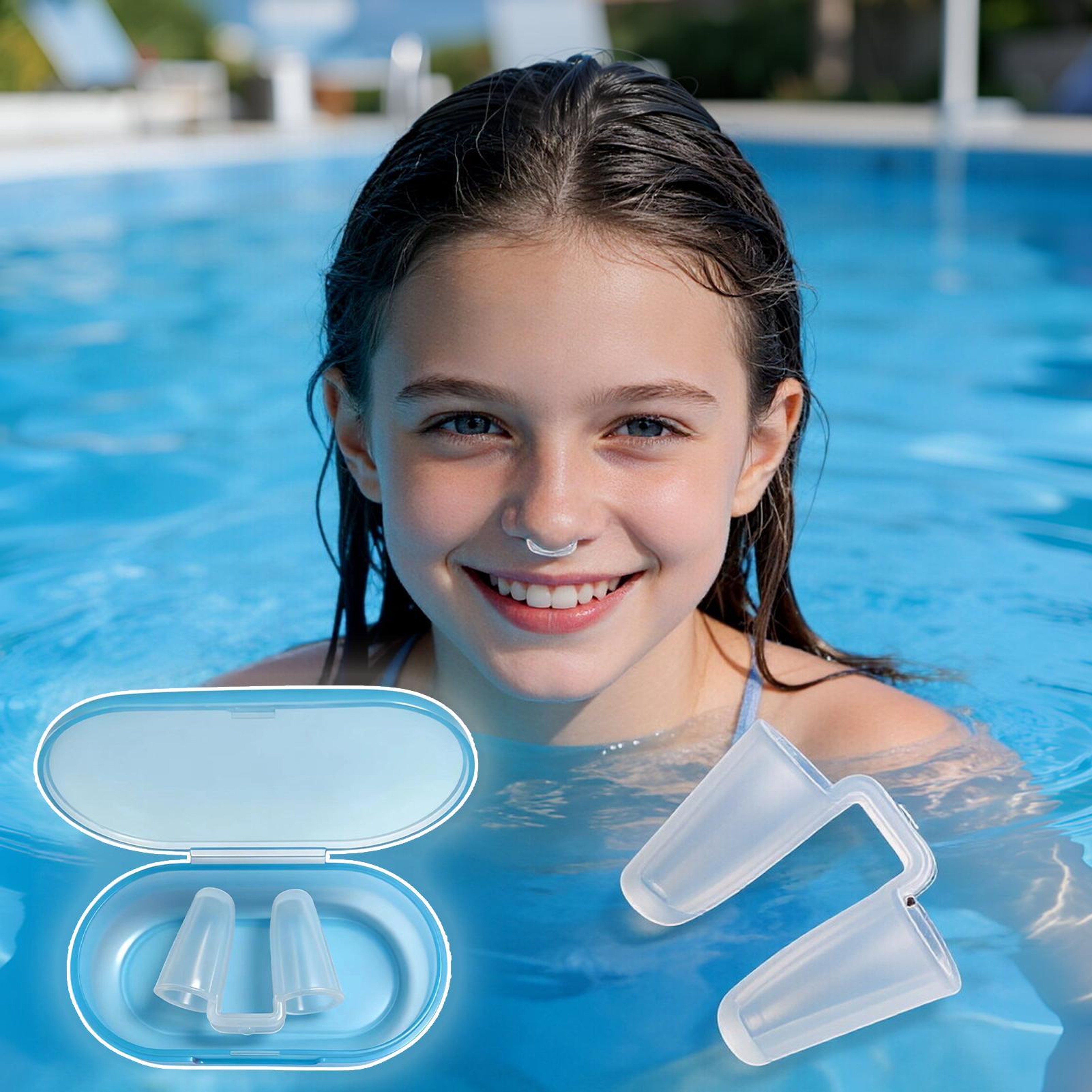 Silicone Swim Nose Clip for Swimming Snorkeling and Diving – view 4