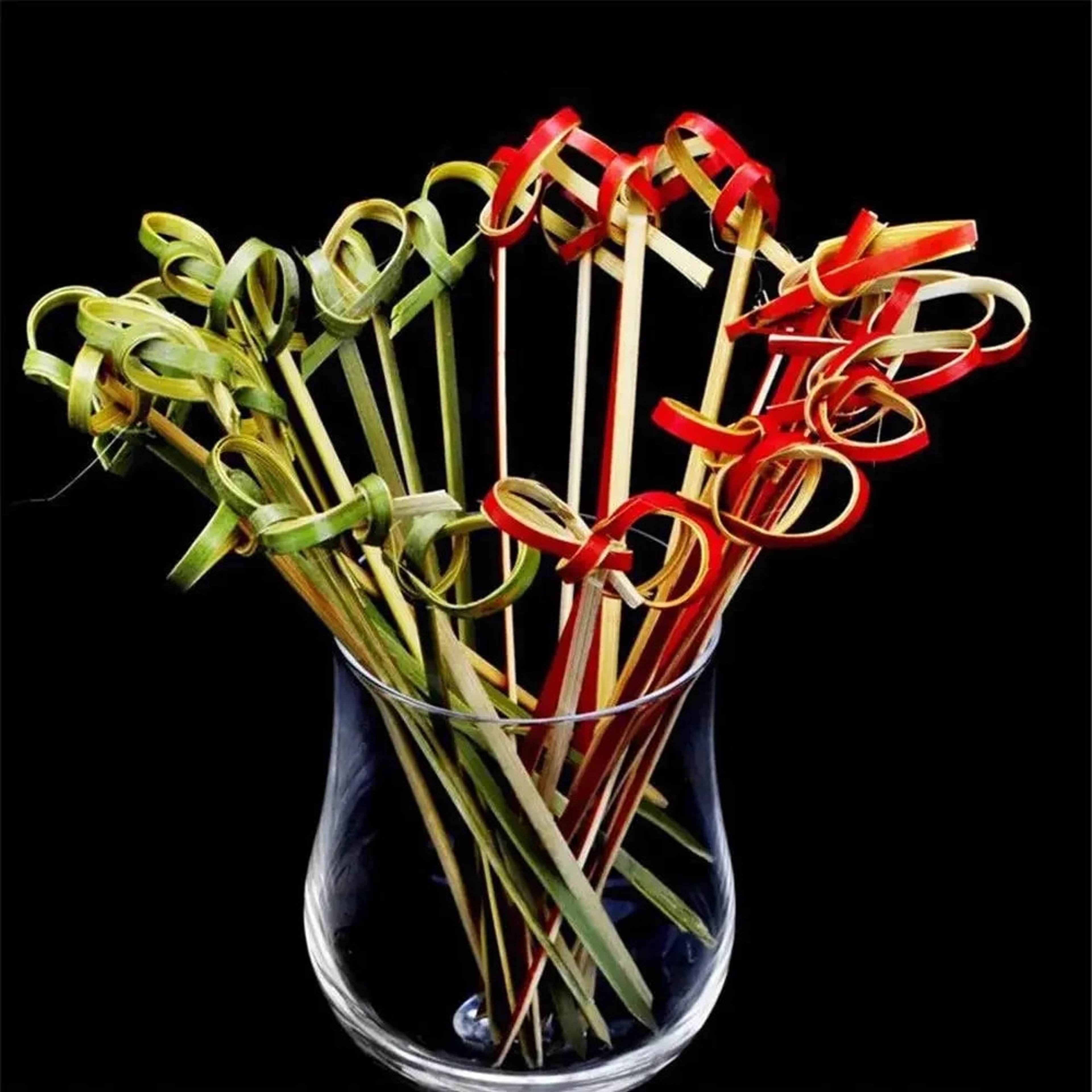 100Pcs Disposable Bamboo Forks for Party Buffets & Cocktail Decorations - Wedding Supplies 12cm – view 2