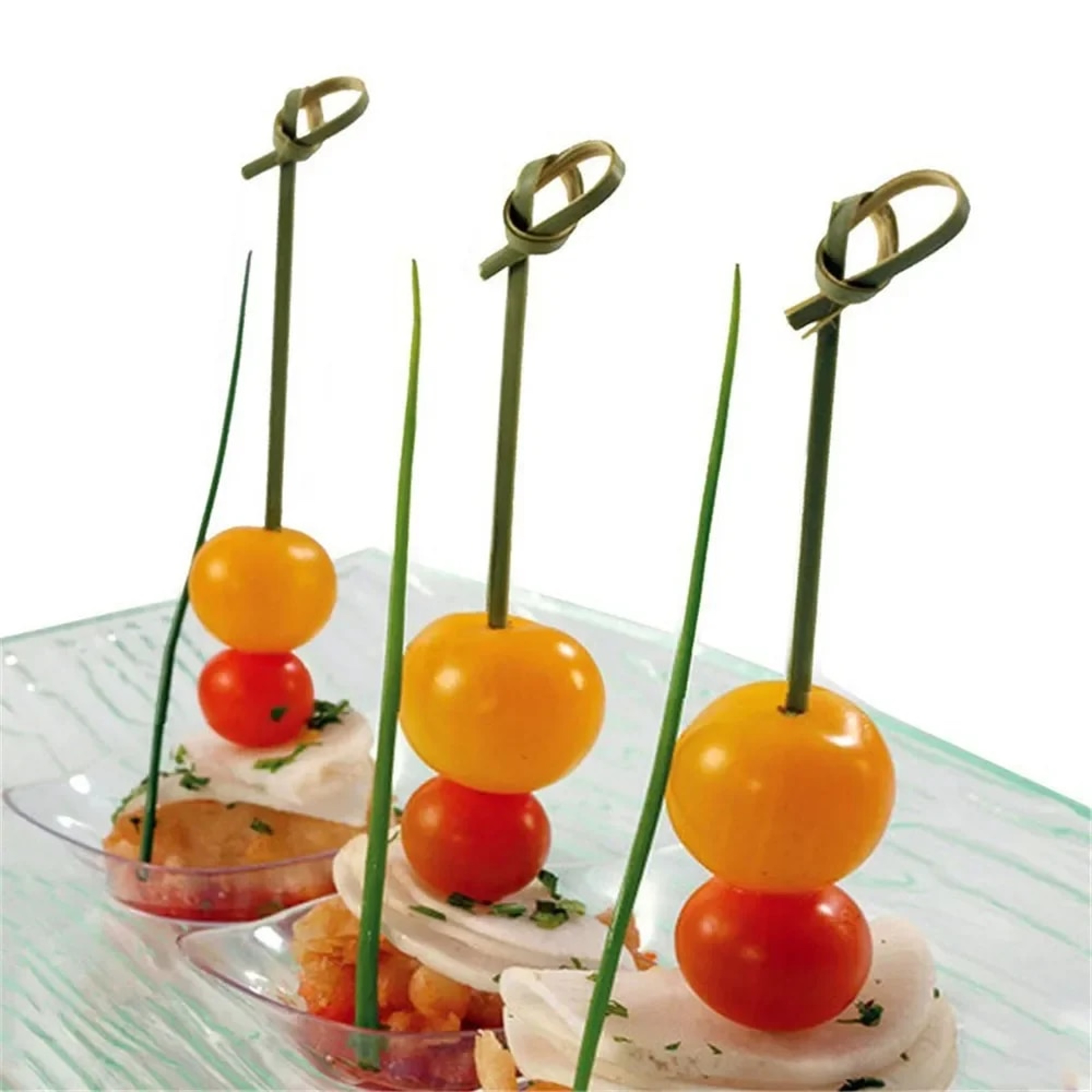 100Pcs Disposable Bamboo Forks for Party Buffets & Cocktail Decorations - Wedding Supplies 12cm – view 4