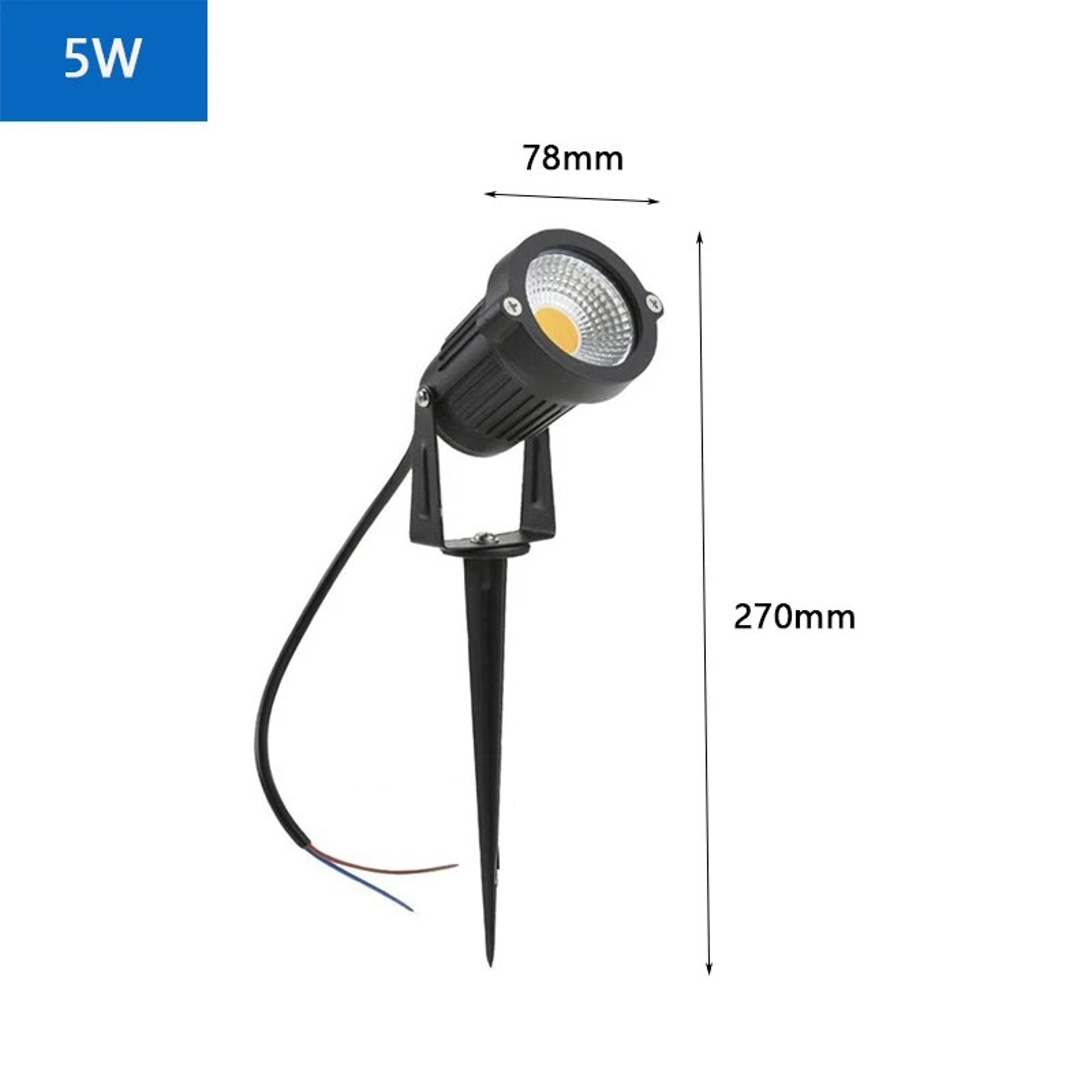 Outdoor LED Garden Lights: Waterproof Lawn Lamp 220V/110V/12V 5W Landscape Spike Bulb IP65 Spotlights – view 7