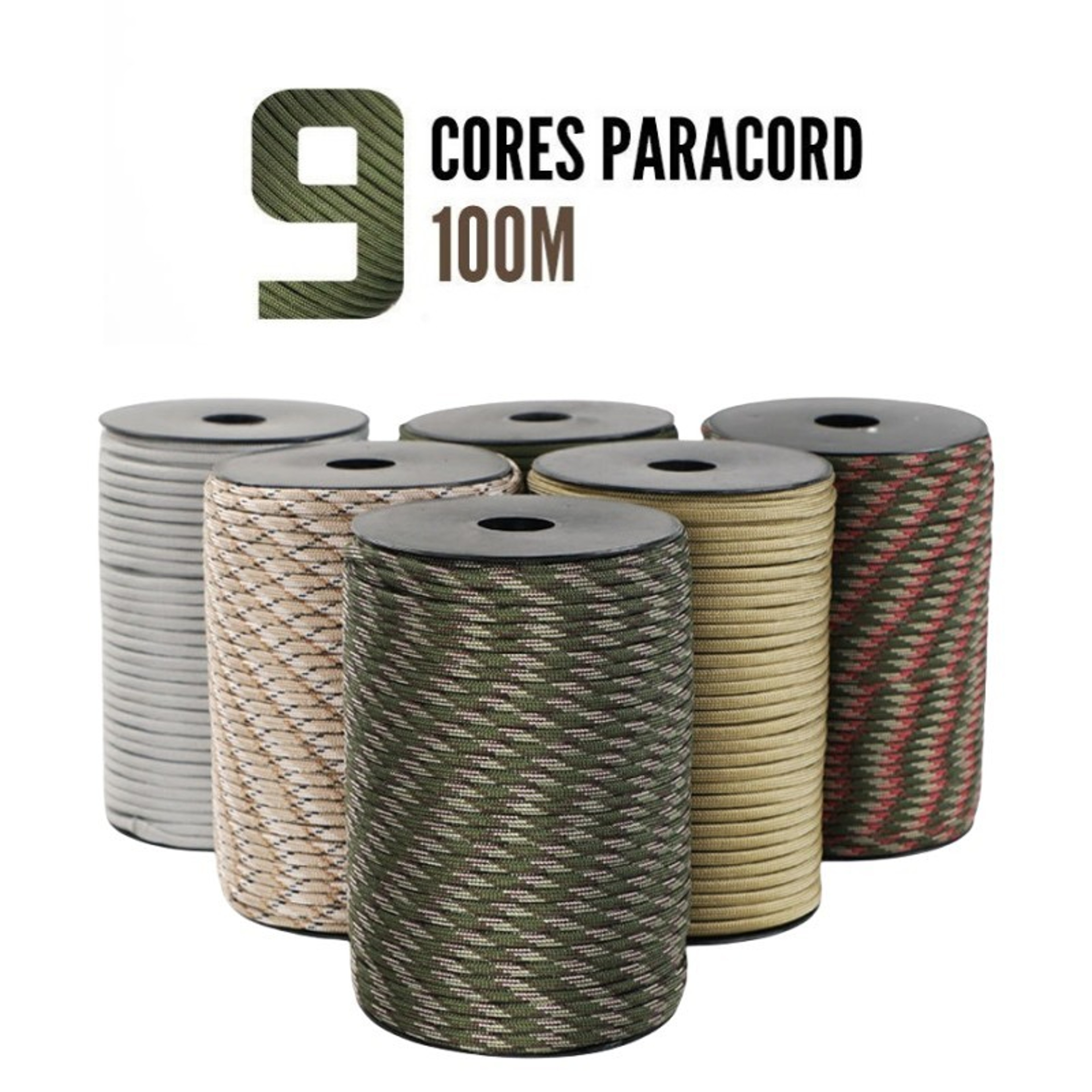 Ultra Strong 9 Core Paracord Rope 4mm MilitaryGrade Survival Cord For Camping DIY Tent Lanyard Stra 1