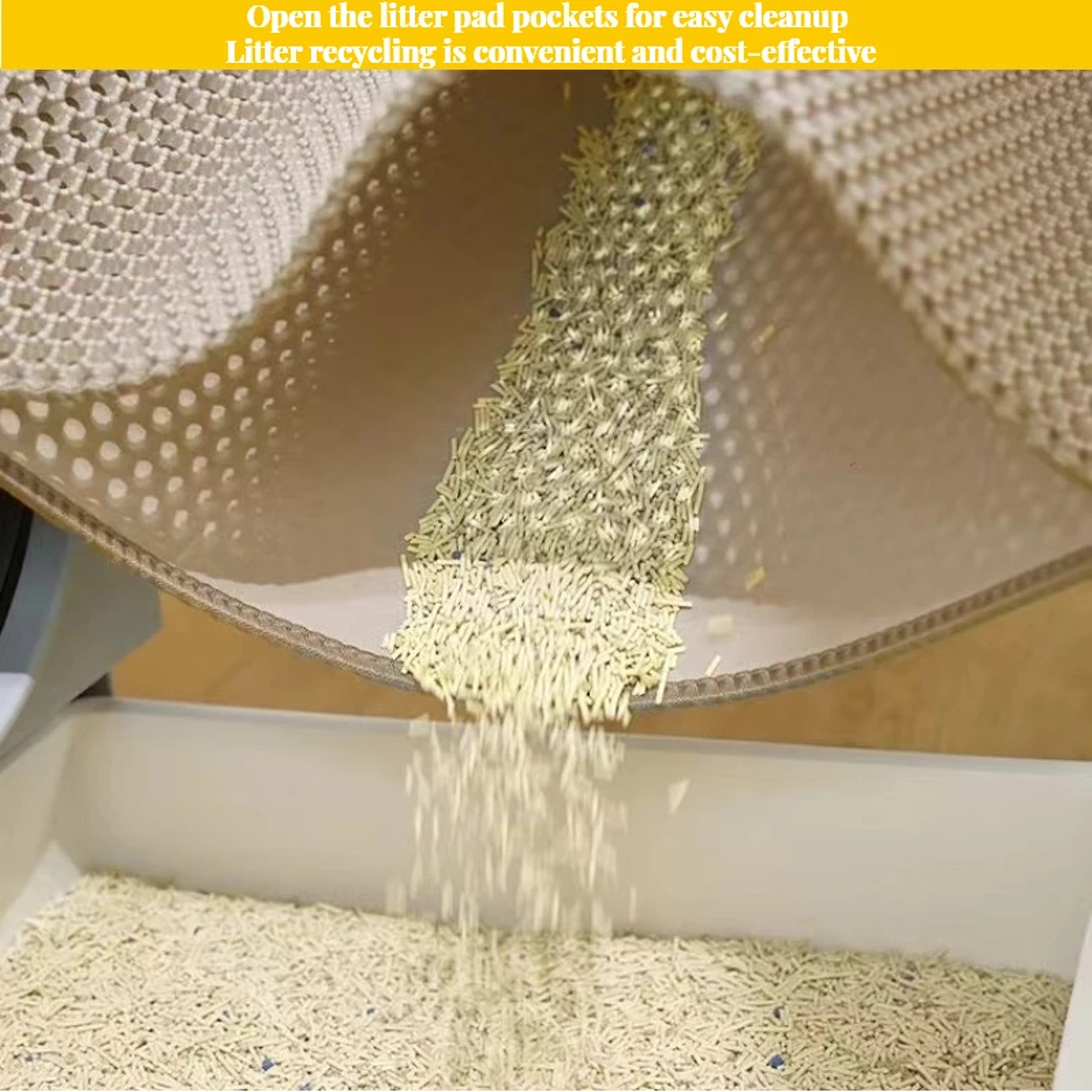 Double Layer EVA Cat Litter Mat Anti Slip Sand Bowl Filter Pad for Cats – view 5