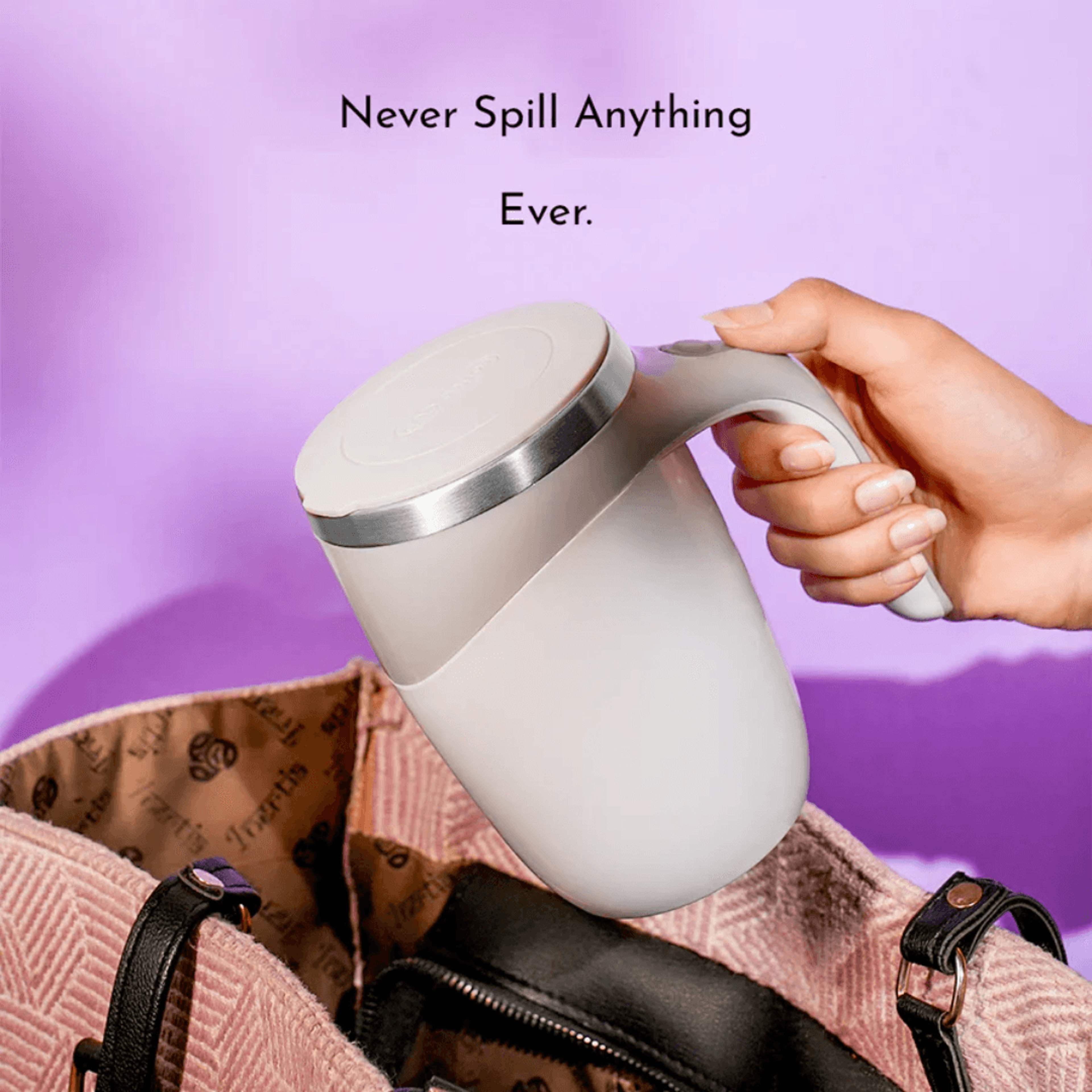 Rechargeable Automatic Coffee Cup: Portable Electric Stainless Steel Mug with Magnetic Stirring - Perfect for Home Use – view 2