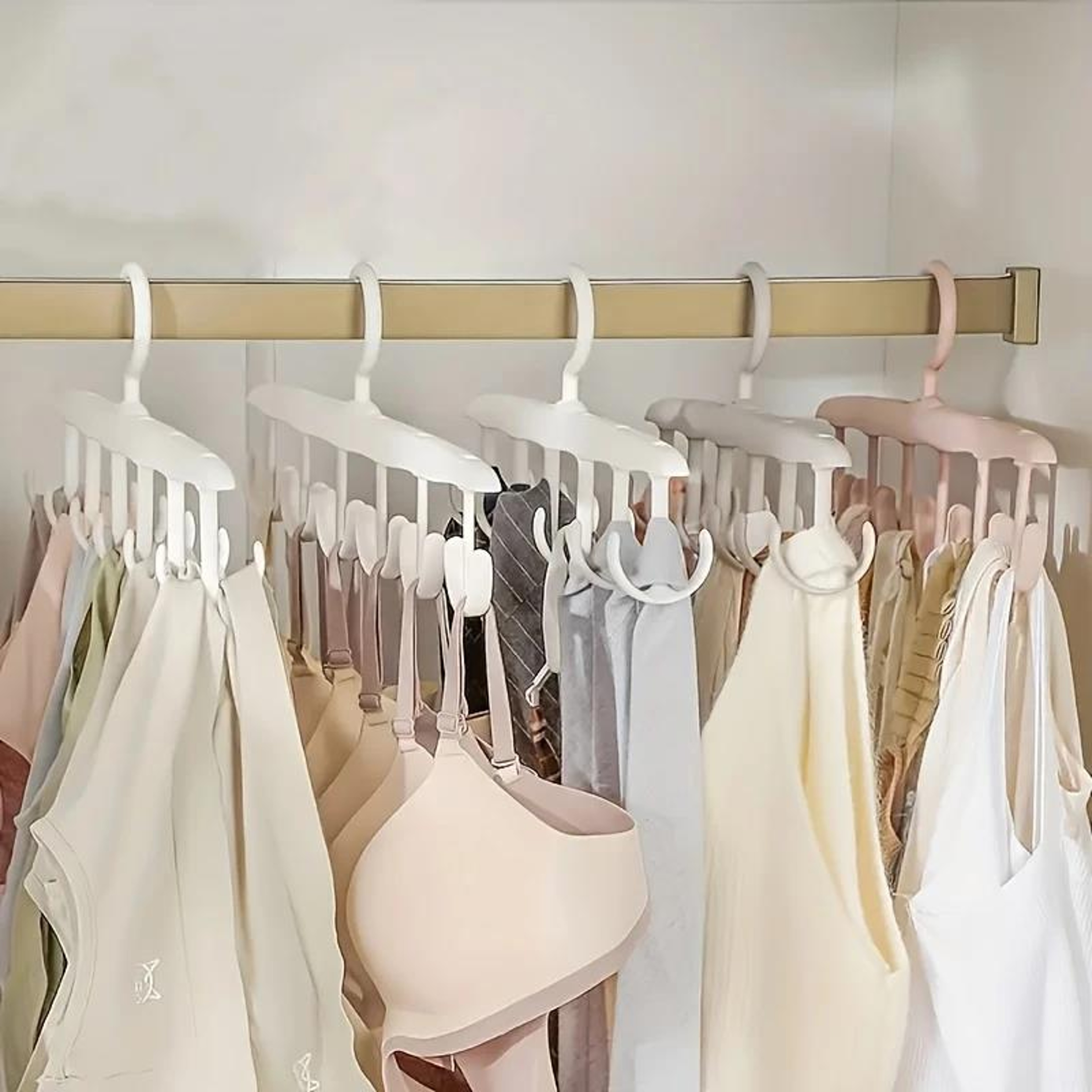 Space Saving Rotating Hanger Closet Organizer Hook Storage Solution 1