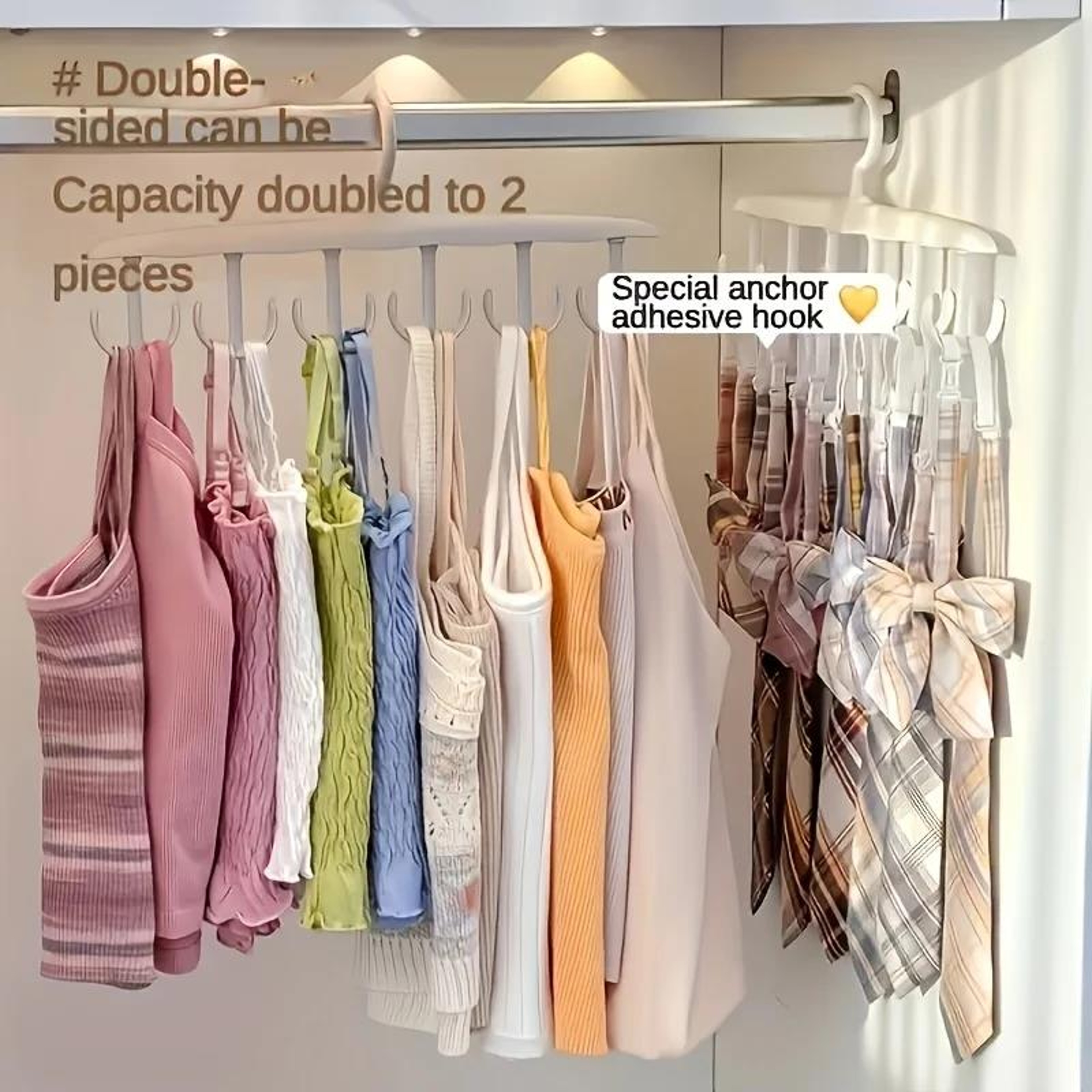 Space Saving Rotating Hanger Closet Organizer Hook Storage Solution 6