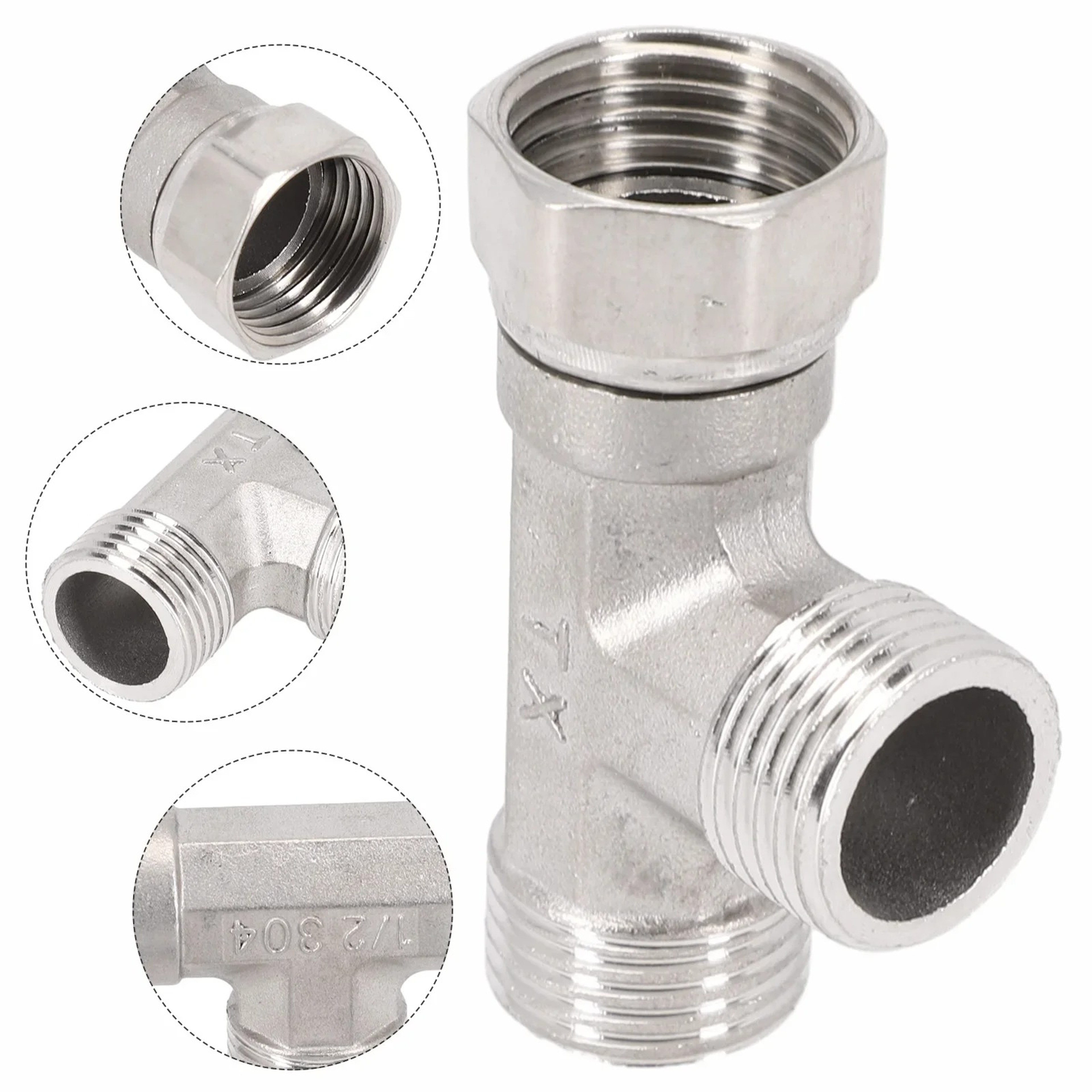 Stainless Steel Shower Diverter Valve Water Splitter for Bidet Sprayer and Handheld Shower – view 1