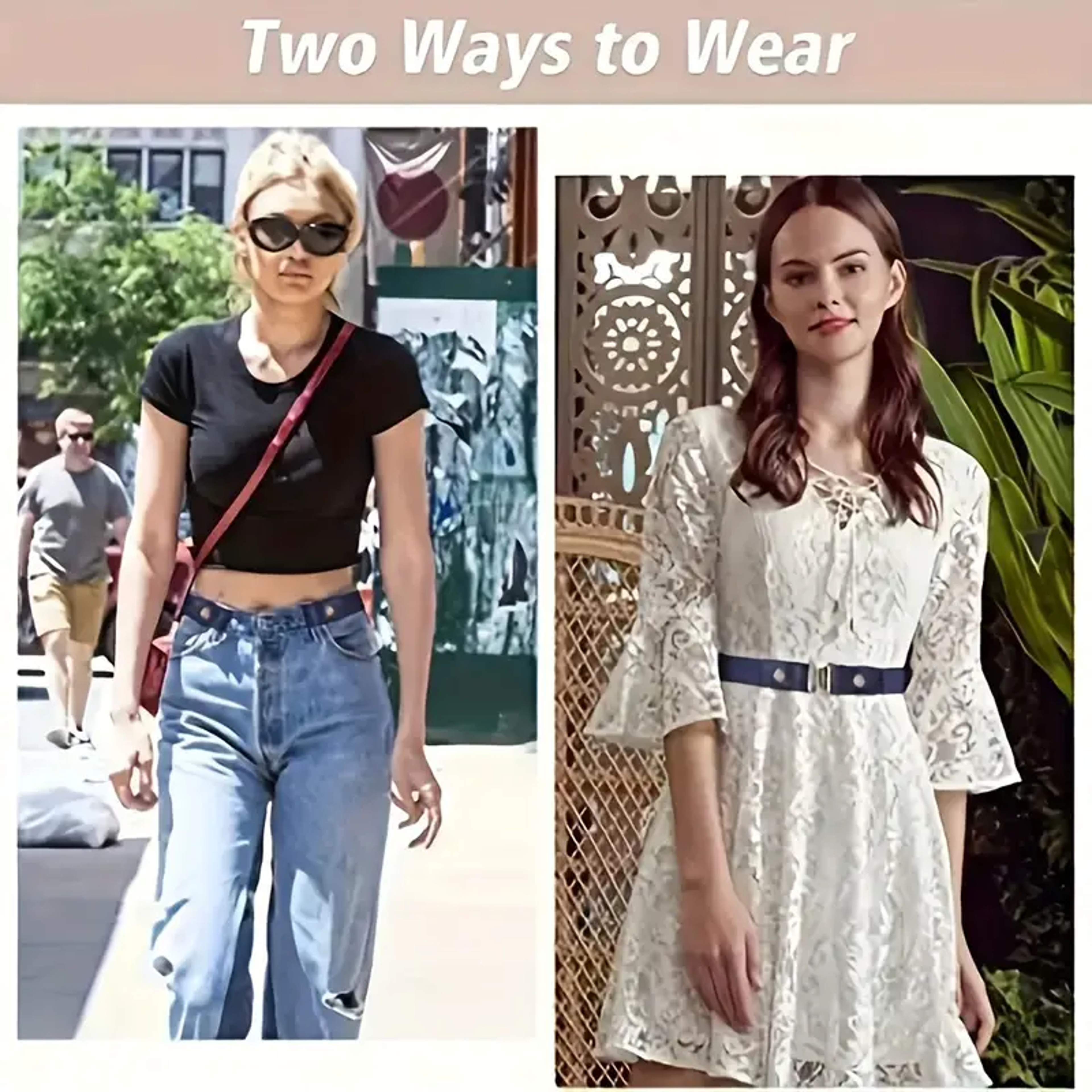 Invisible Elastic Belt For Jeans And Pants Stretch Waist Belt For Men  Women 2