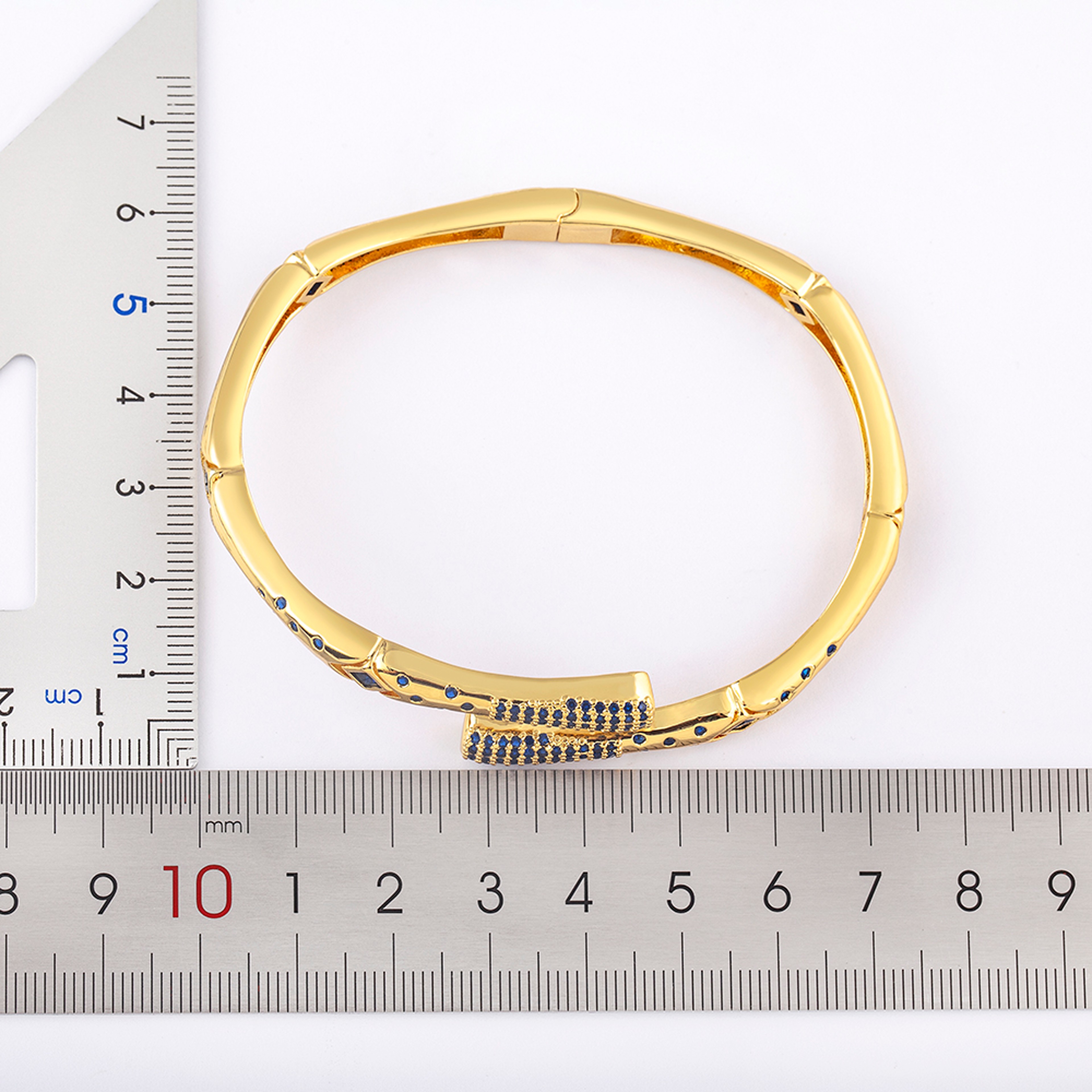 Elegant Adjustable Zircon Bangle Bracelet for Women Classic Geometric Fashion Jewelry – view 2